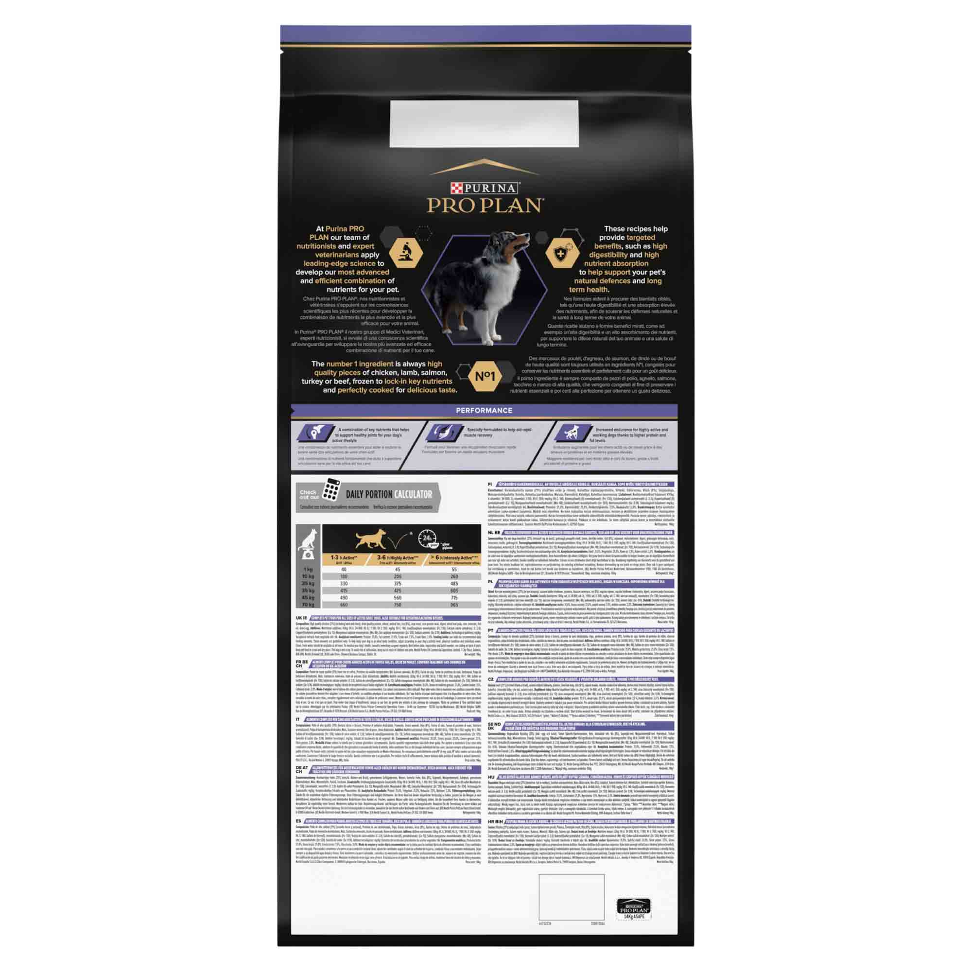 PRO PLAN All Sizes Performance Adult Dry Dog Food - Chicken - Image 5