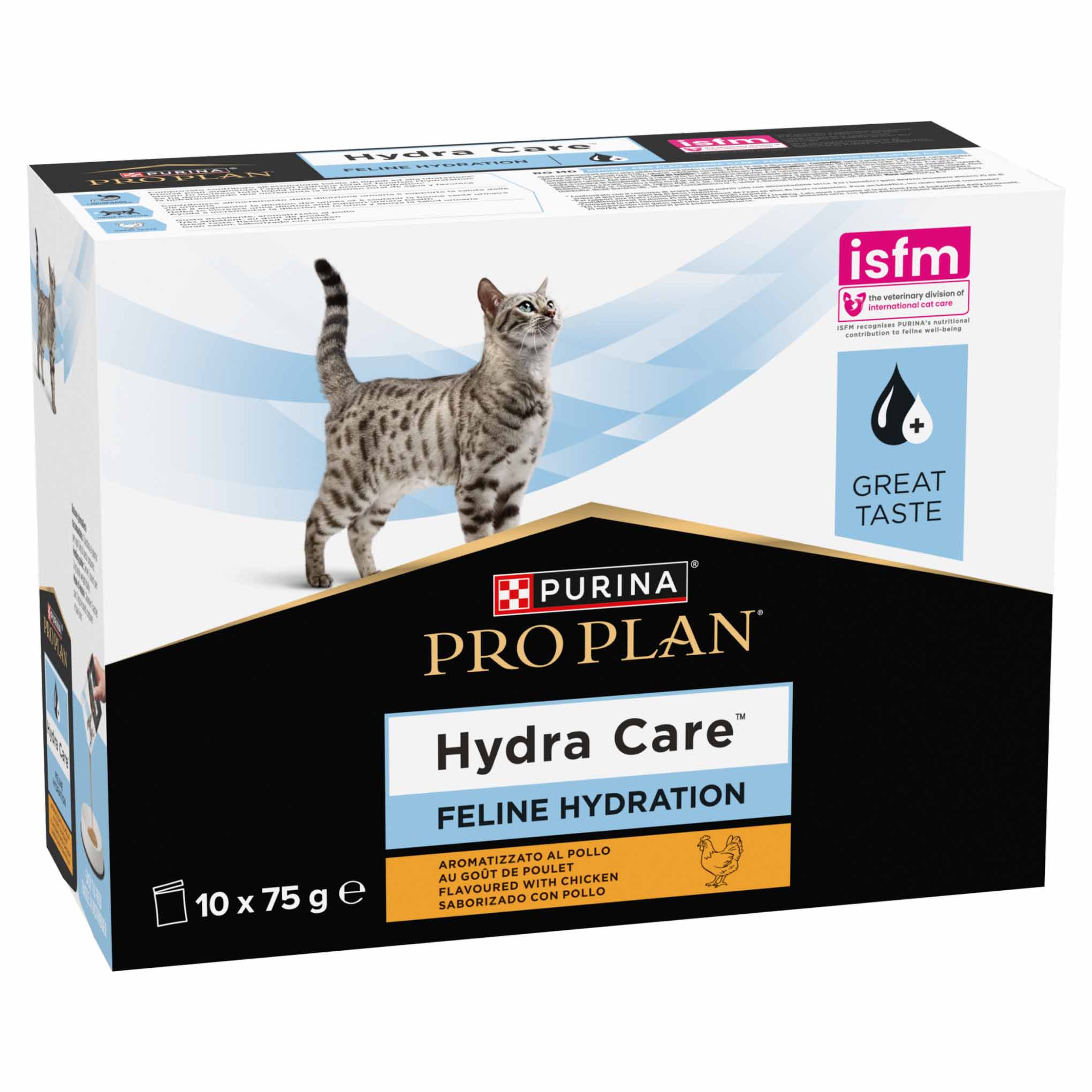 PRO PLAN Veterinary Diets Hydra Care Wet Cat Food - 10x75g Pouches - Image 2