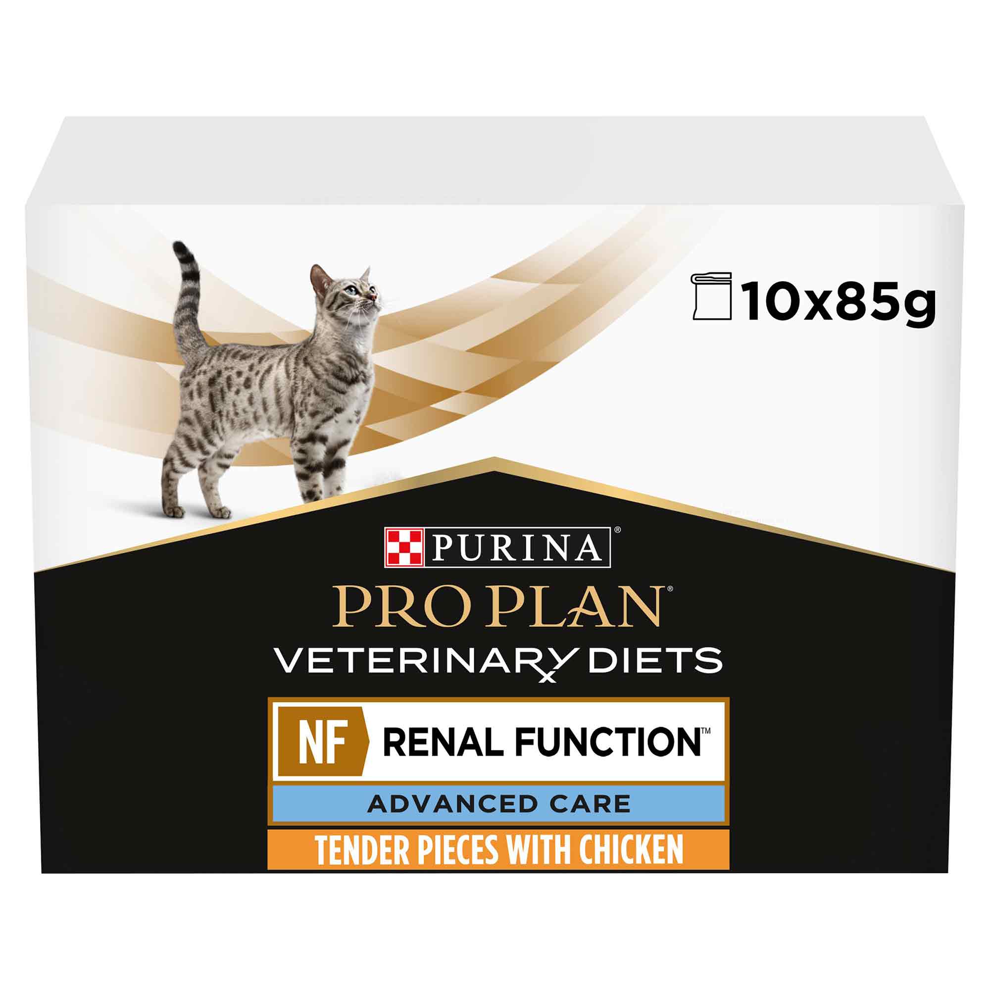 PRO PLAN Veterinary Diets Renal Function Adult Wet Cat Food - Chicken - 10x85g Pouches