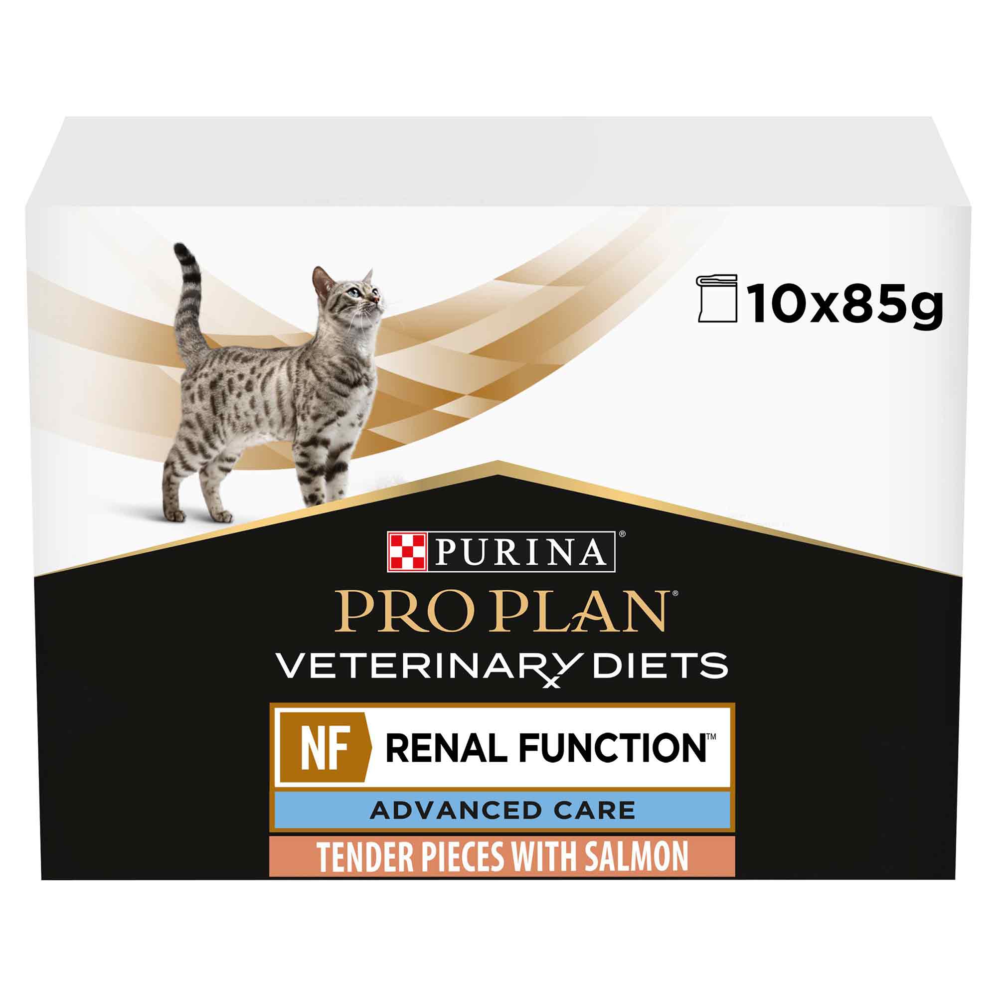 PRO PLAN Veterinary Diets Renal Function Adult Wet Cat Food - Salmon - 10x85g Pouches