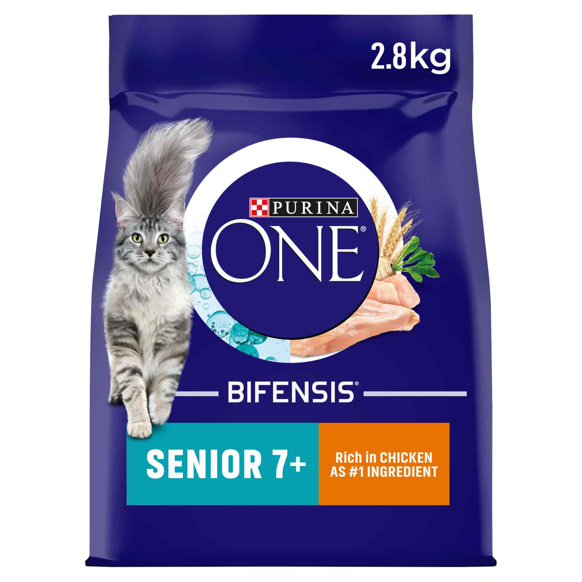 Purina ONE Senior 7+ Dry Cat Food - Chicken