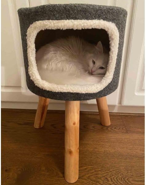 Purrshire Felt Cat Stool House - 53cm - Image 3