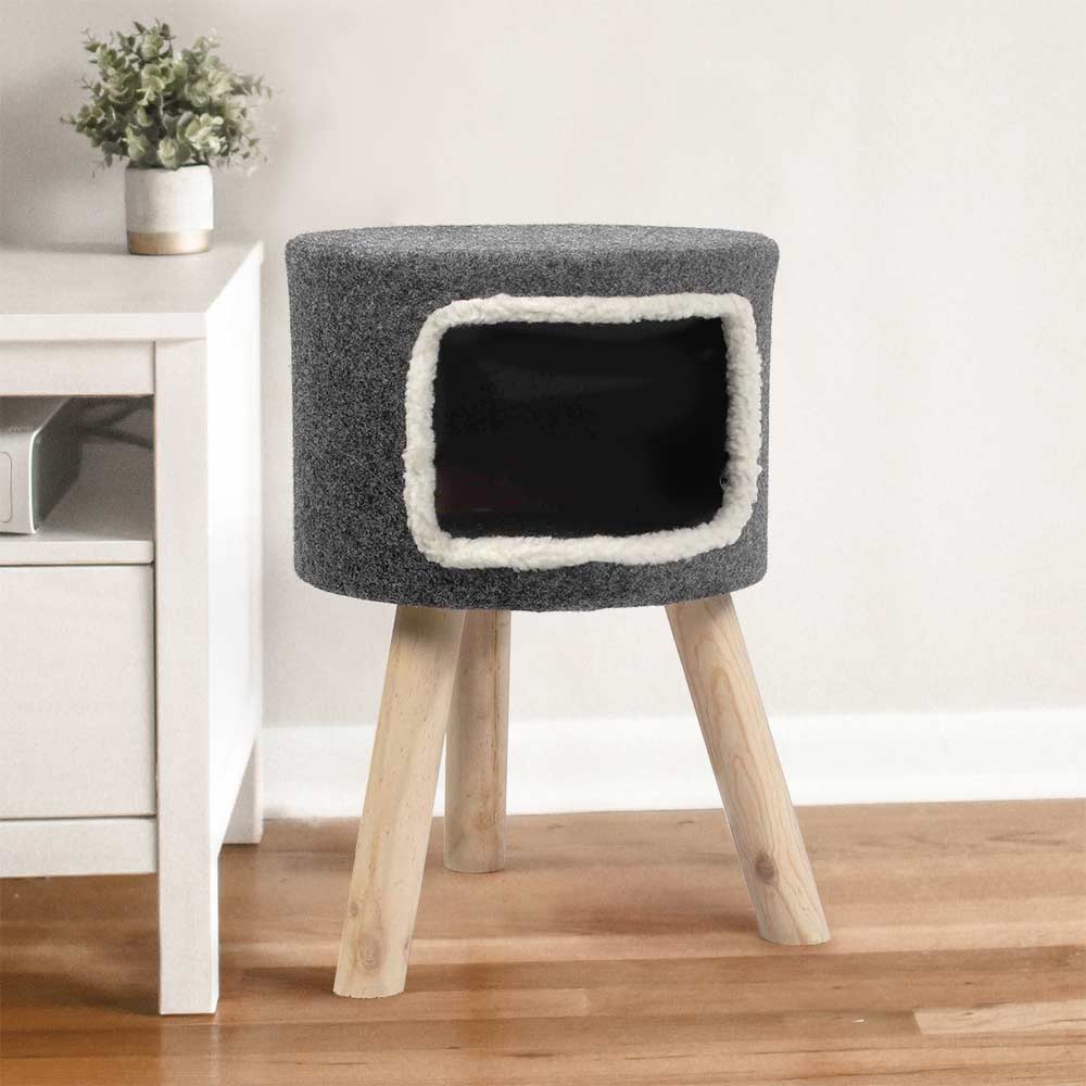 Purrshire Felt Cat Stool House - 53cm - Image 5