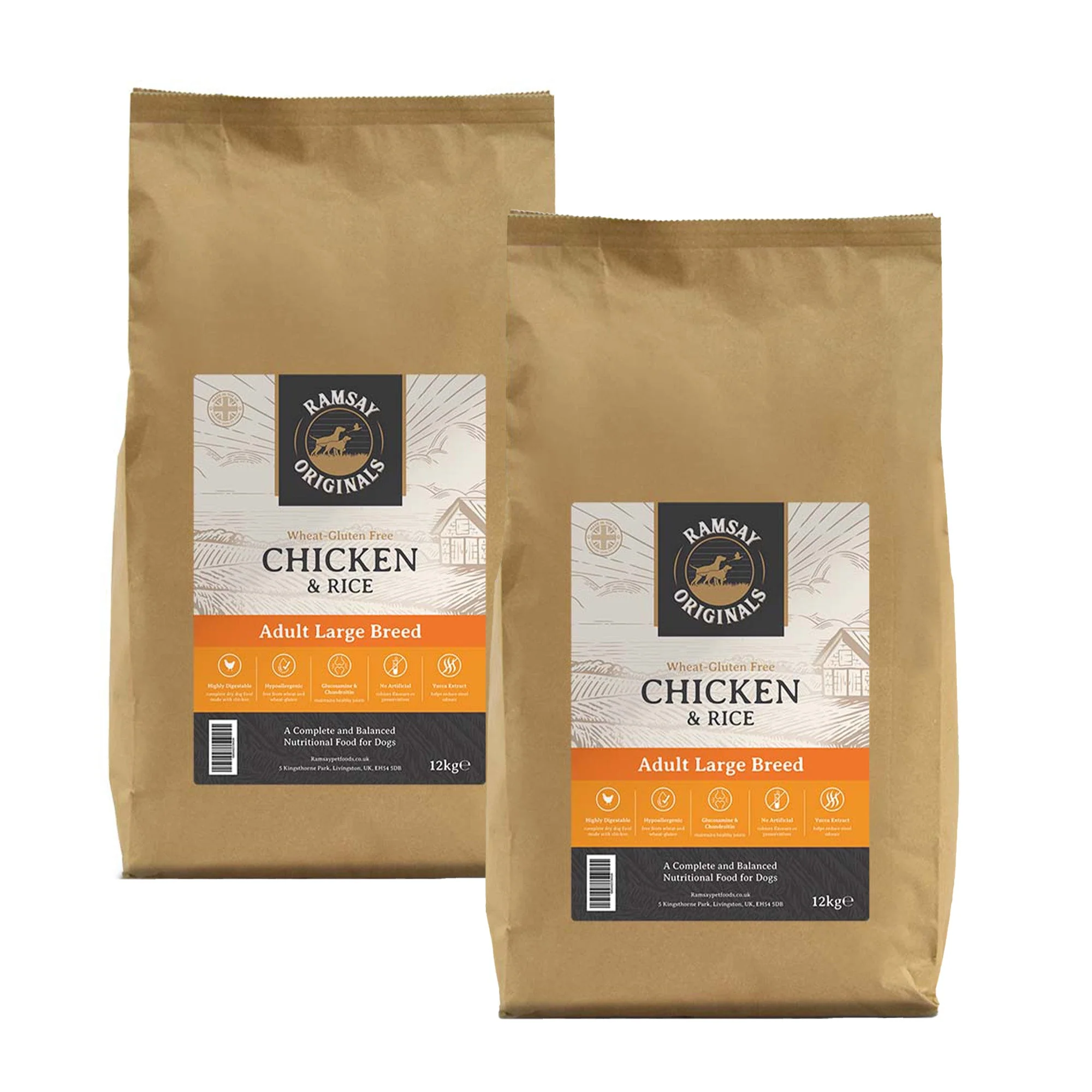 Ramsay Originals Large Breed Adult Dry Dog Food - Chicken & Rice - Image 11