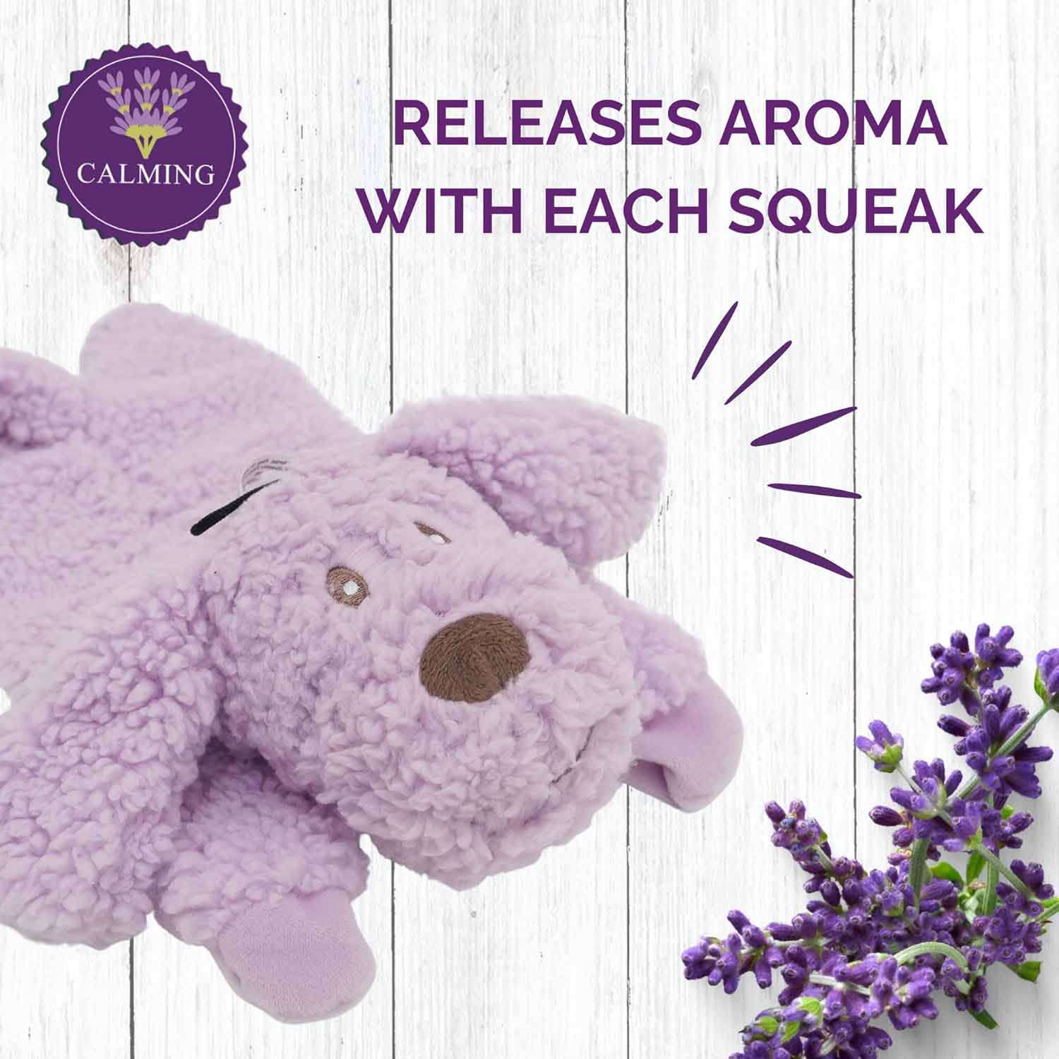 Rosewood Aromadog Calm Fleece Dog Toy - Laying Down Dog - Image 5
