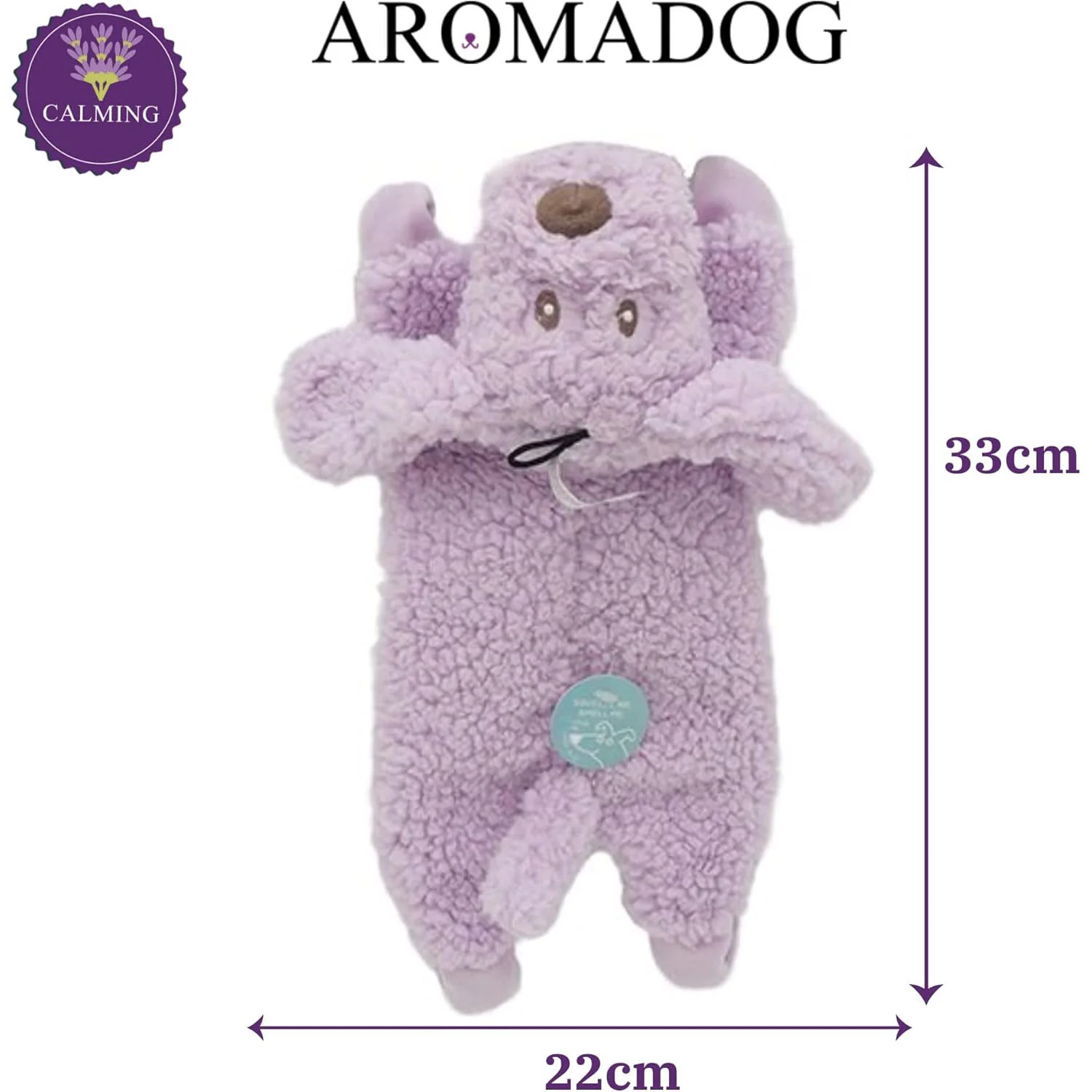 Rosewood Aromadog Calm Fleece Dog Toy - Laying Down Dog - Image 7