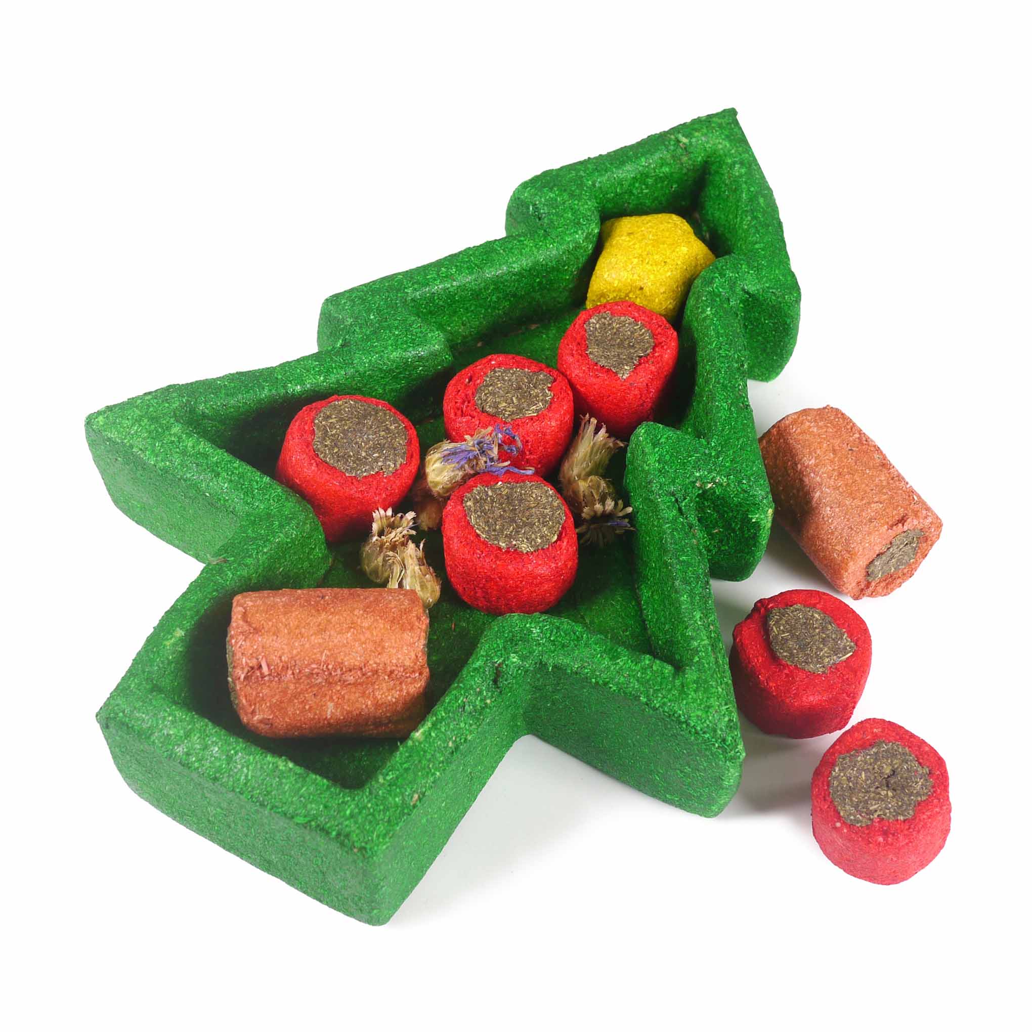Rosewood Cupid & Comet Christmas Puzzle Tree Toy & Gnaw for Small Animals - Image 2