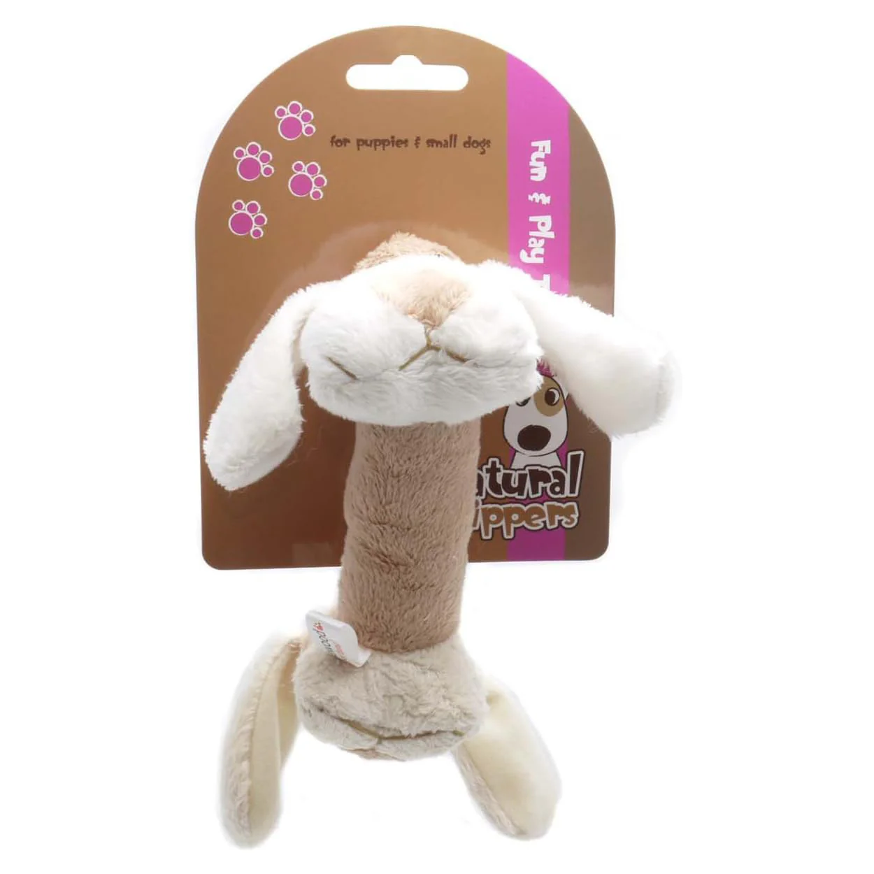 Rosewood Natural Nippers Cuddle Plush Dog Toy - Image 6