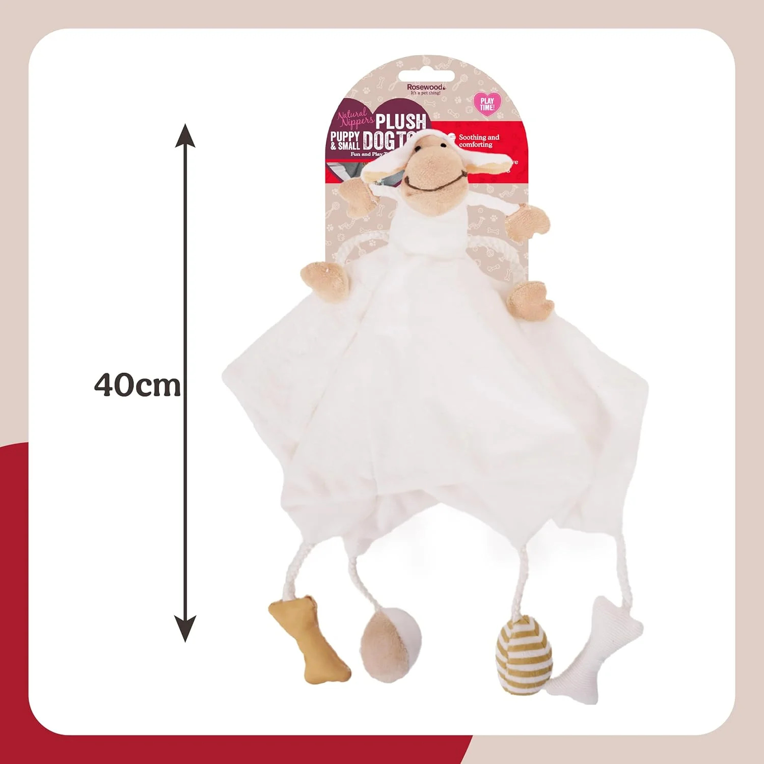 Rosewood Natural Nippers Multi Activity Blanket - 32 x 32cm - Image 4