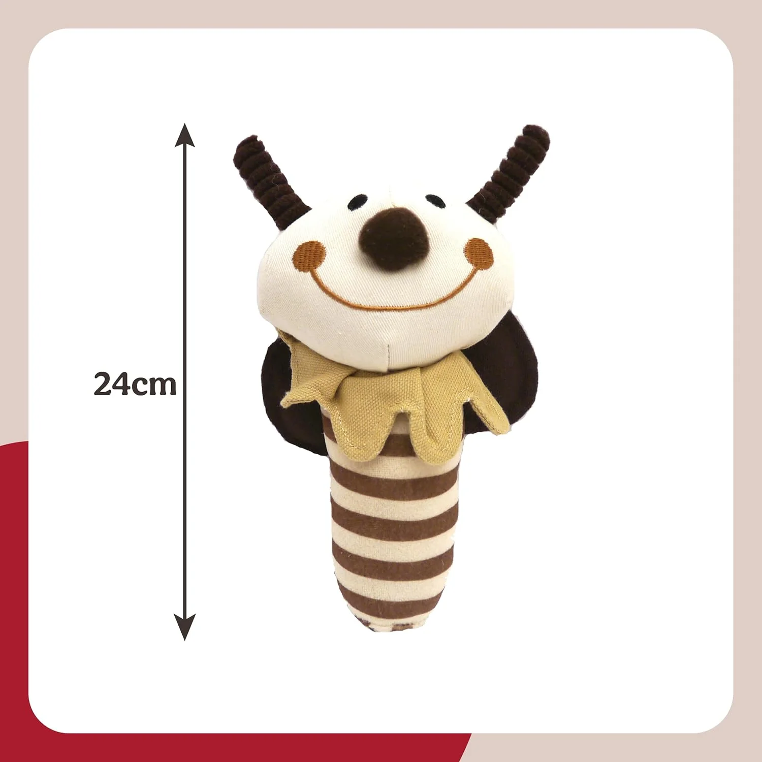 Rosewood Natural Nippers Shake & Rattle Dog Toy - Image 6
