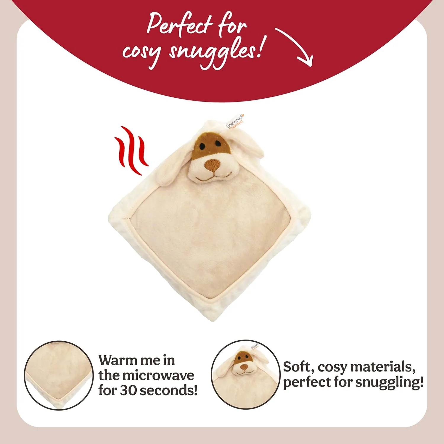 Rosewood Natural Nippers Snuggle Heat Cushion - Image 3