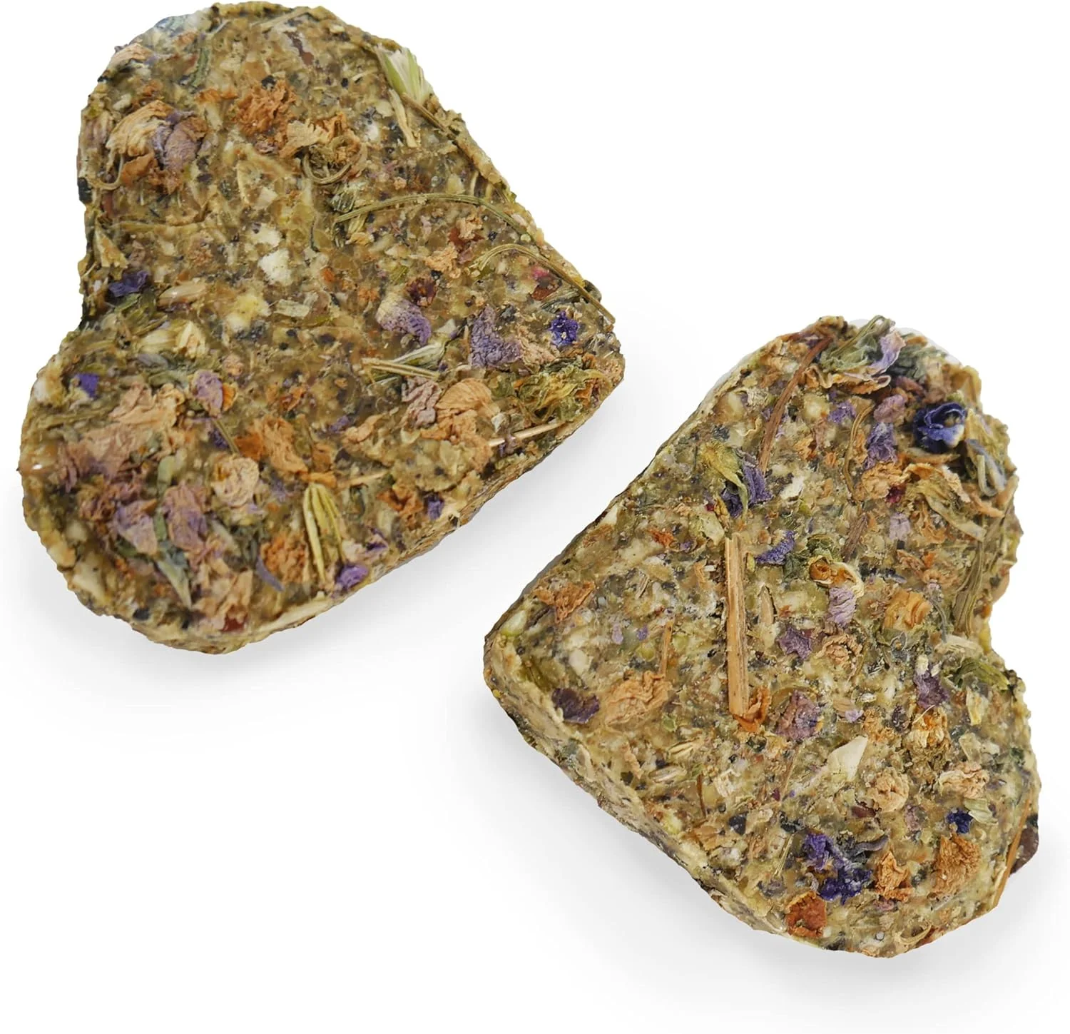Rosewood Naturals Apple & Pansy Nibble Hearts for Small Animals - 6 Pack - Image 2