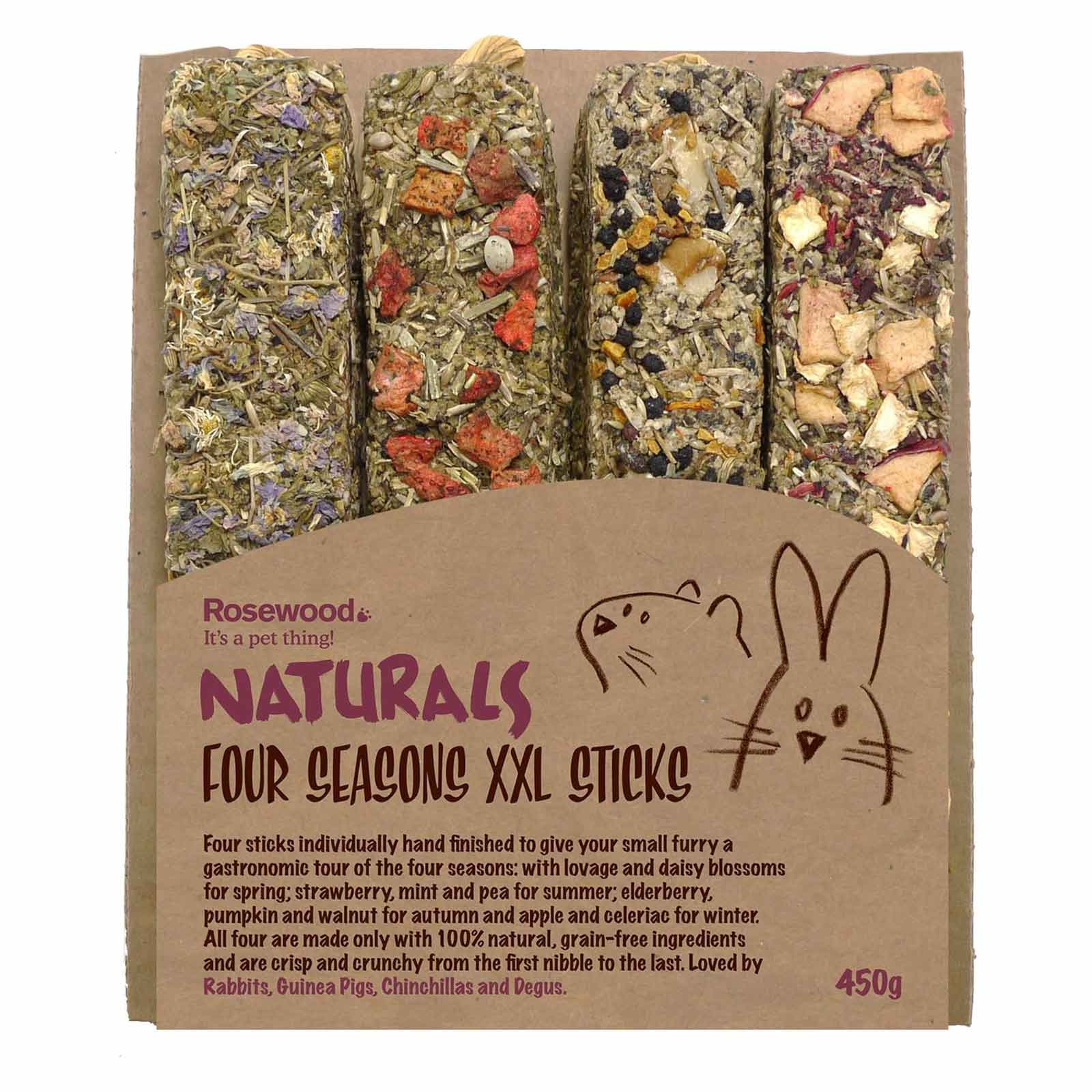 Rosewood Naturals Four Seasons XXL Treat Sticks - 450g
