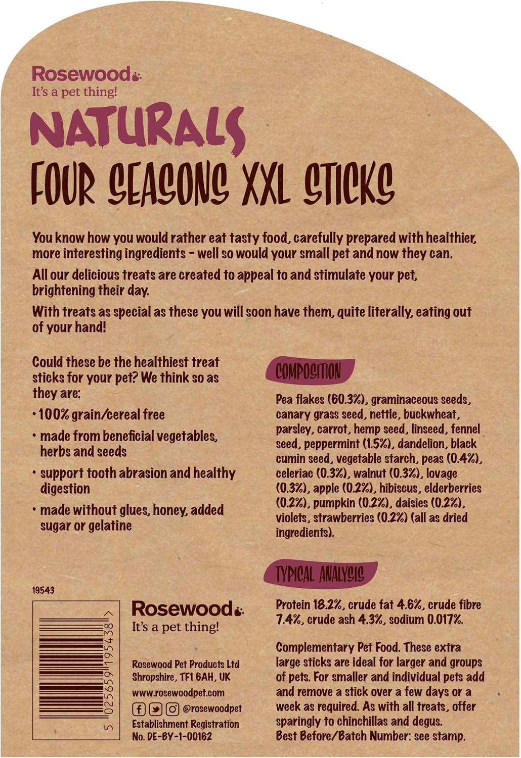 Rosewood Naturals Four Seasons XXL Treat Sticks - 450g - Image 3