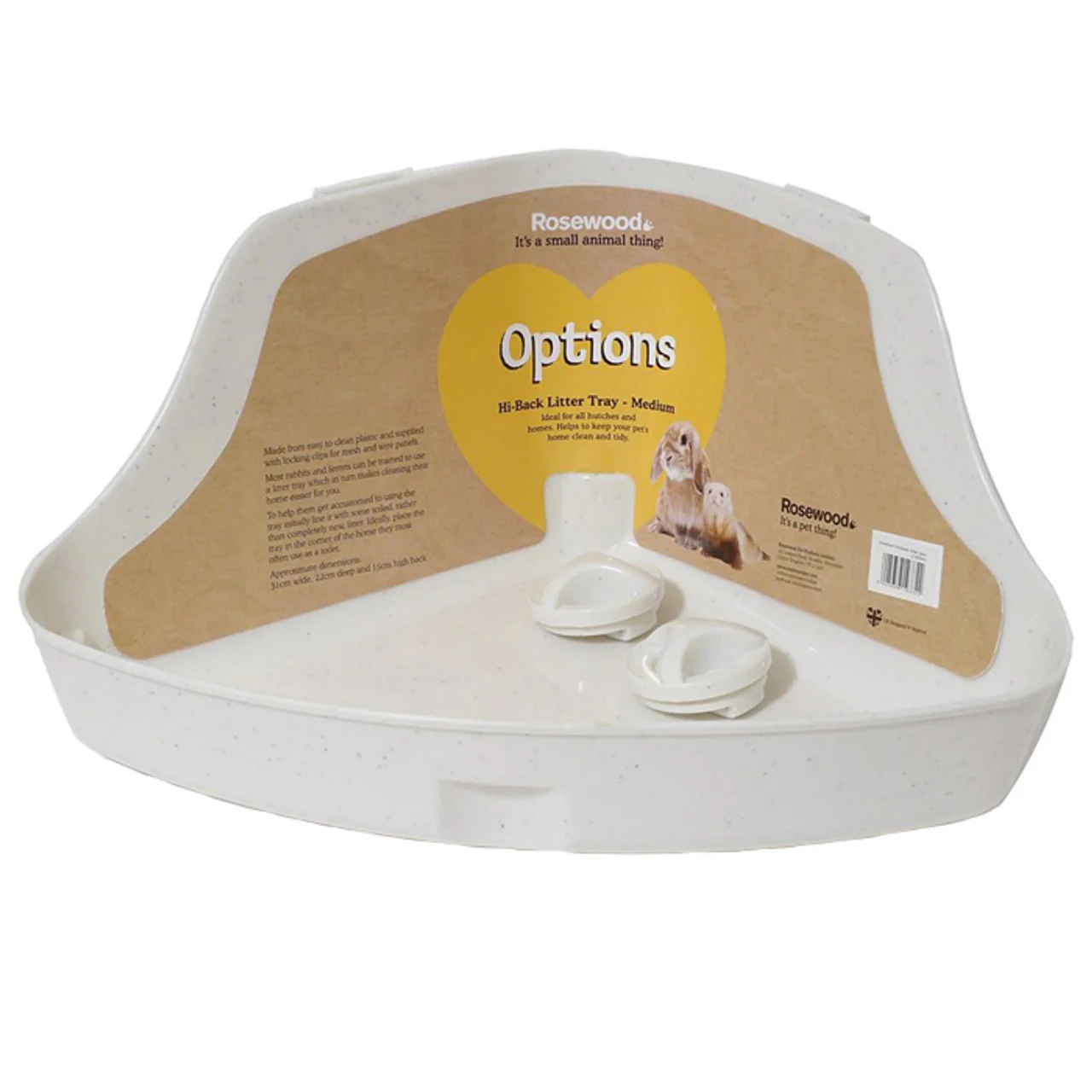 Rosewood Small Animal Corner Toilet - Medium