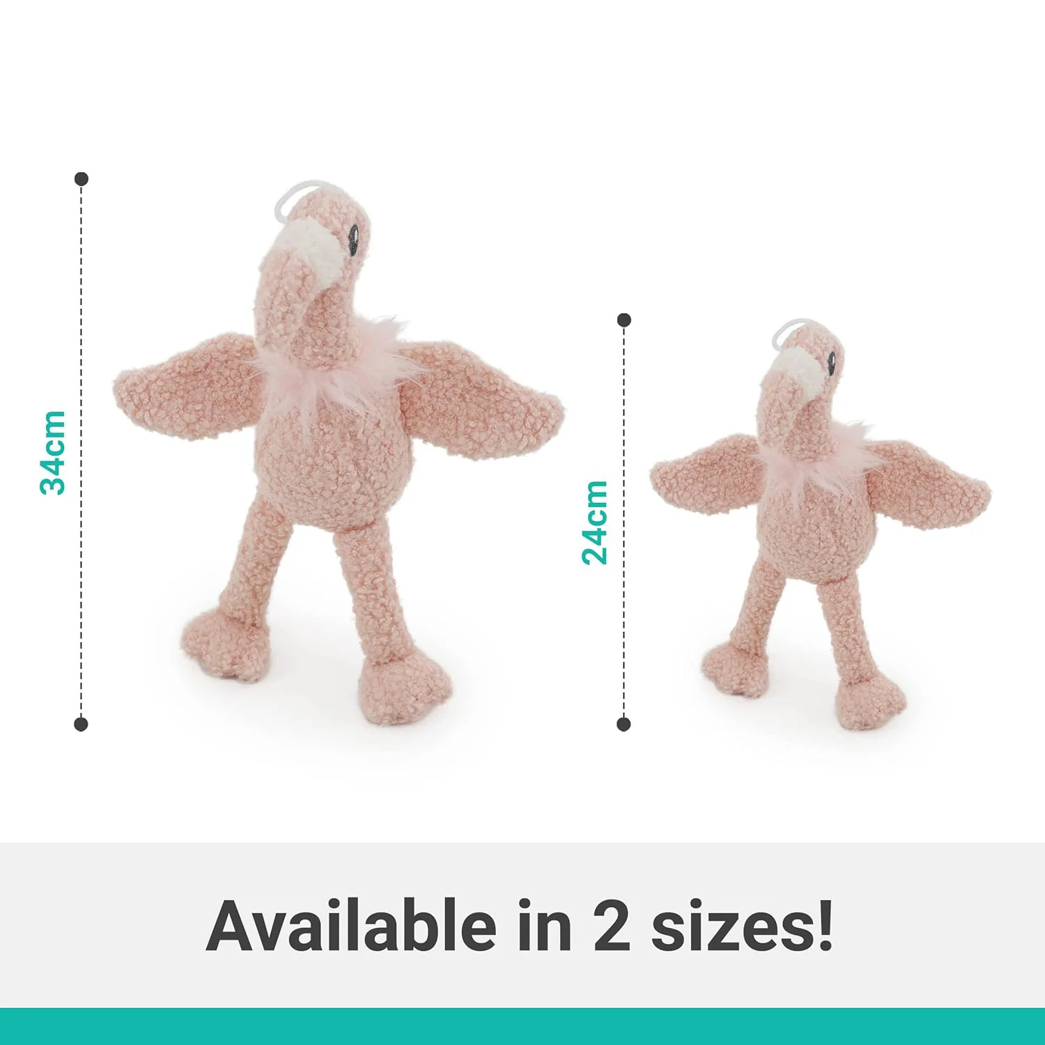 Rosewood Tufflove Flamingo Dog Toy - Image 4