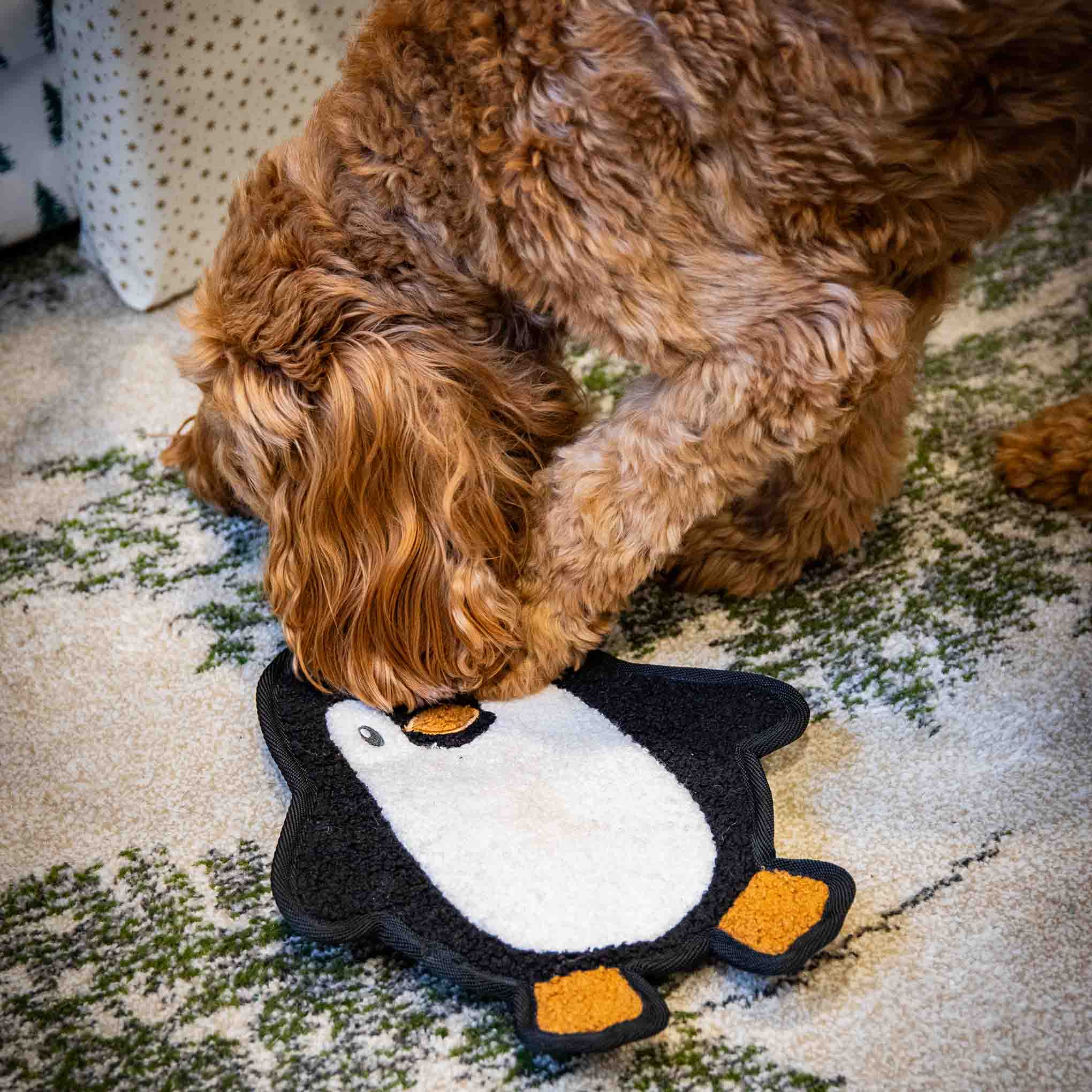 Rosewood Tufflove Penguin Flattie Dog Toy - Image 4