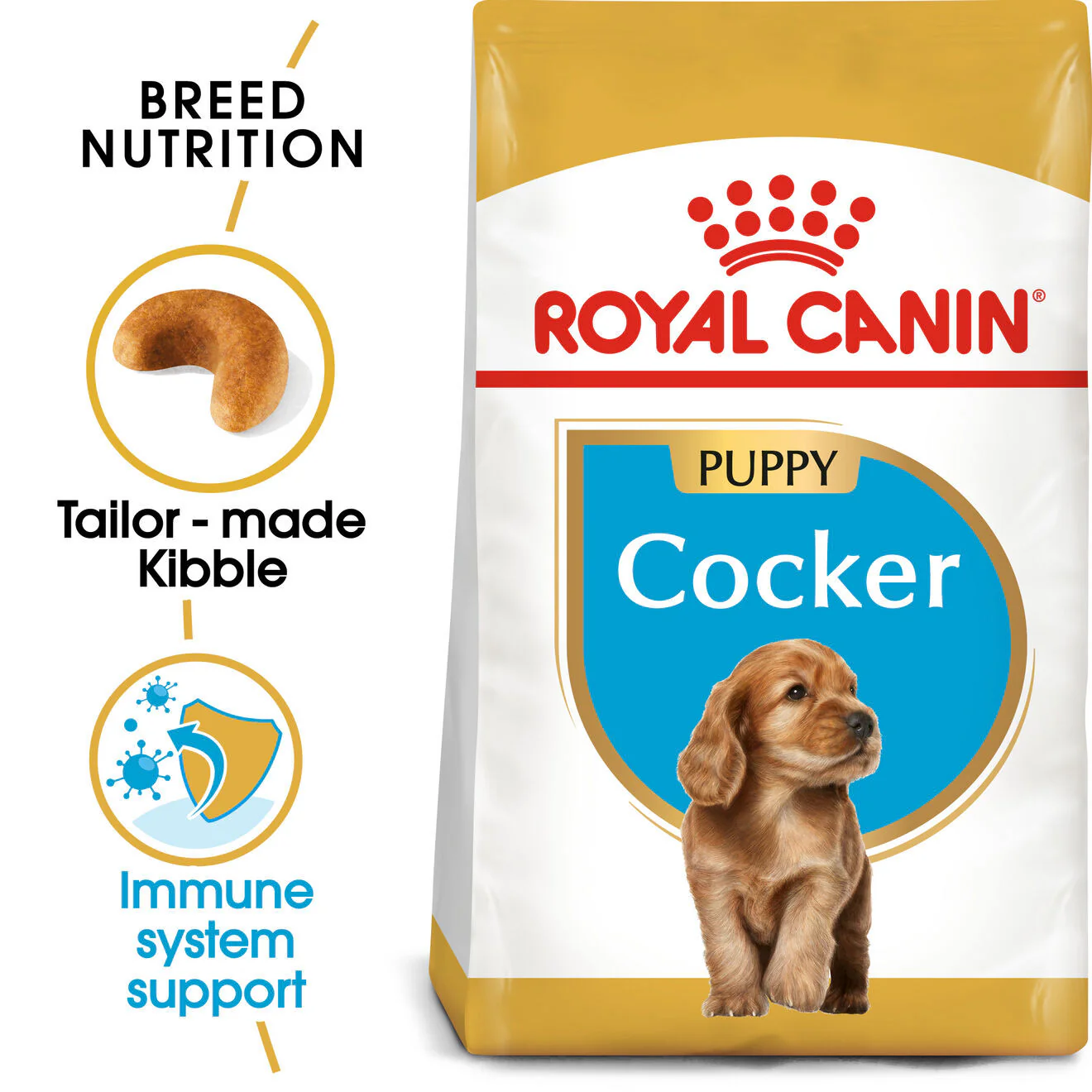 Royal Canin Breed Health Nutrition Cocker Puppy Dry Dog Food - Image 2