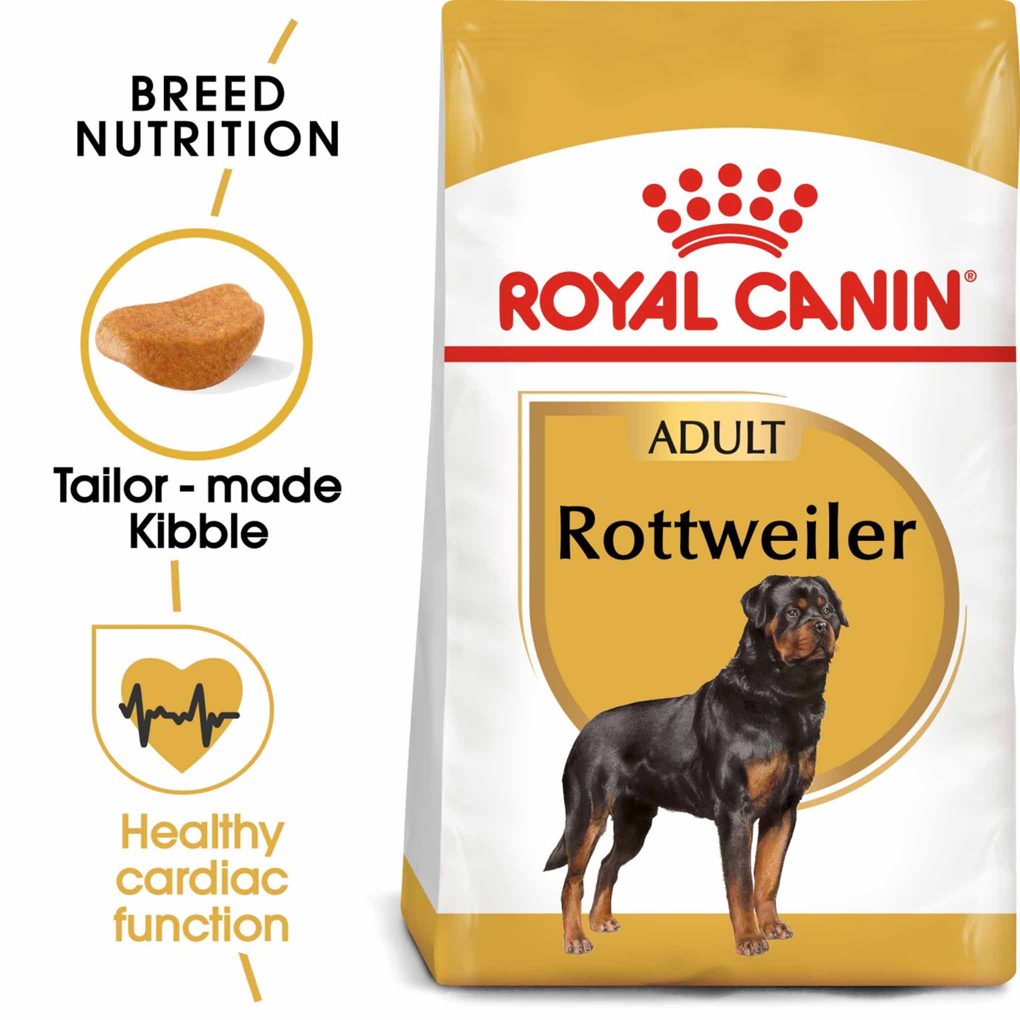 Royal Canin Breed Health Nutrition Rottweiler Adult Dry Dog Food - Image 2