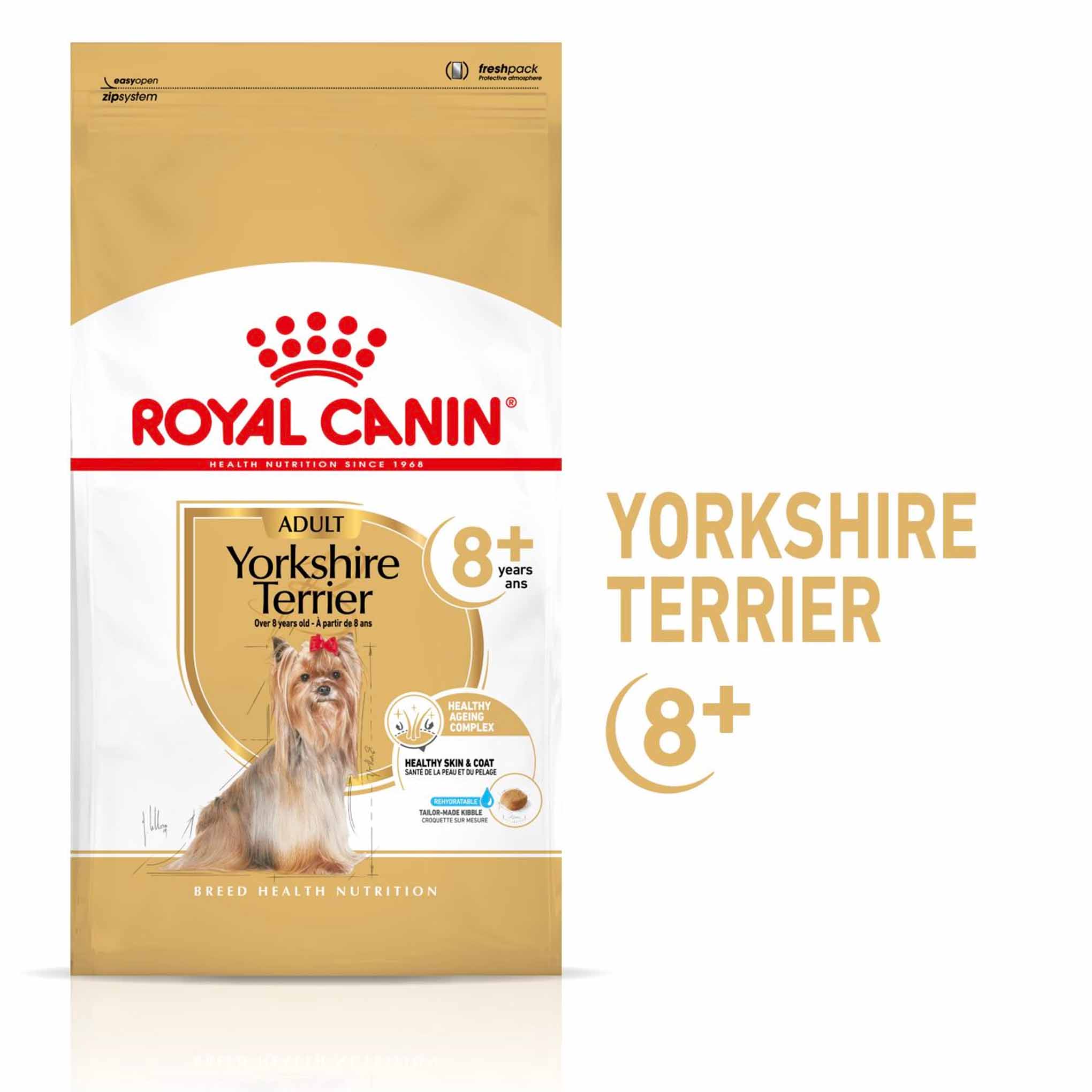 Royal Canin Breed Health Nutrition Yorkshire Terrier Adult 8+ Adult Dry Dog Food - Image 2