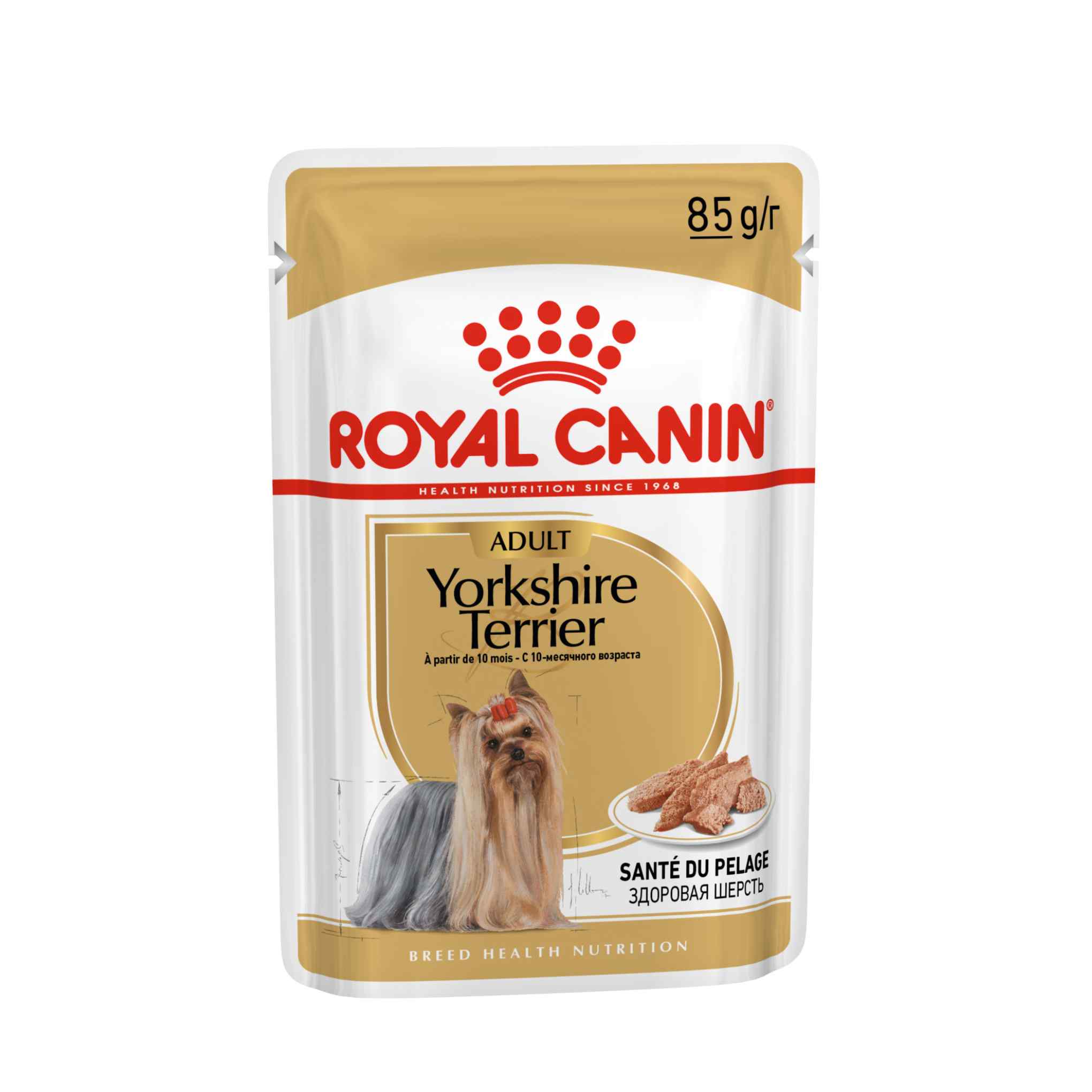 Royal Canin Breed Health Nutrition Yorkshire Terrier Adult Wet Dog Food -12x85g Pouches - Image 3