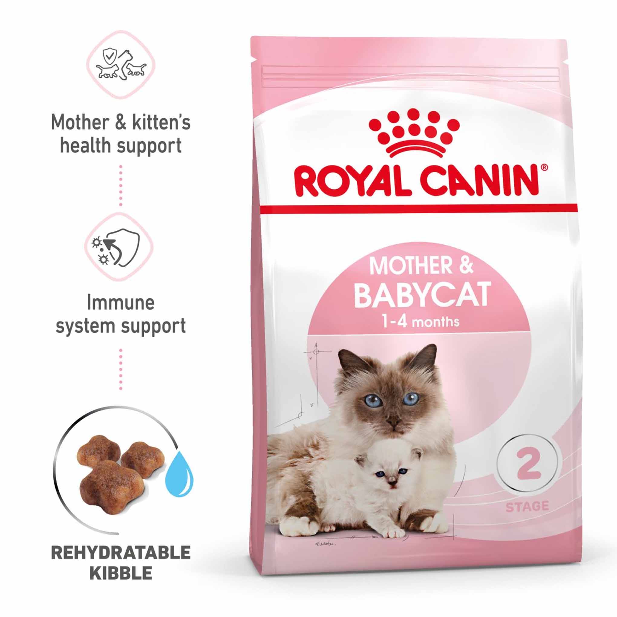 ROYAL CANIN Feline Health Nutrition Mother & Babycat Adult & Kitten Dry Food - Image 2