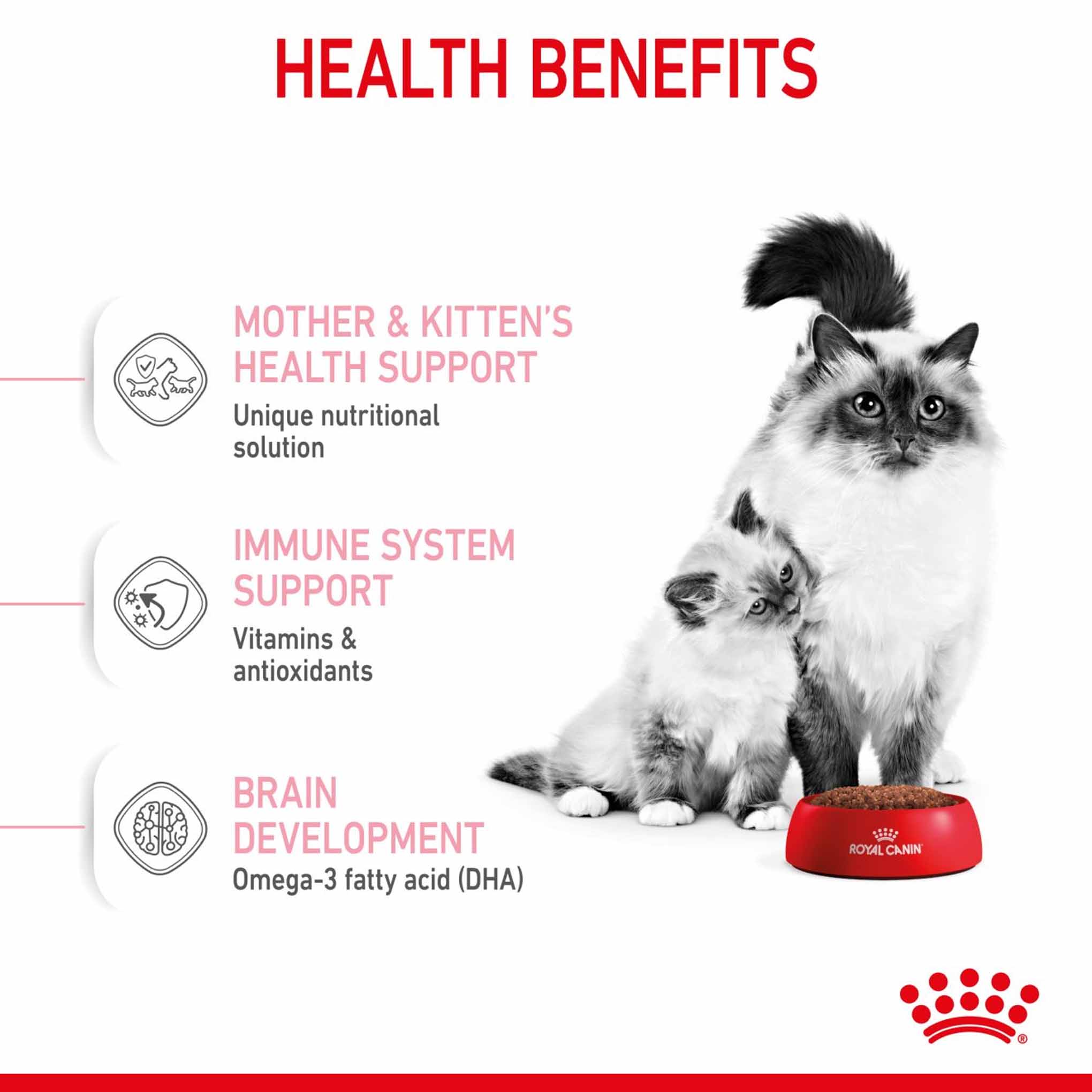 ROYAL CANIN Feline Health Nutrition Mother & Babycat Adult & Kitten Dry Food - Image 4