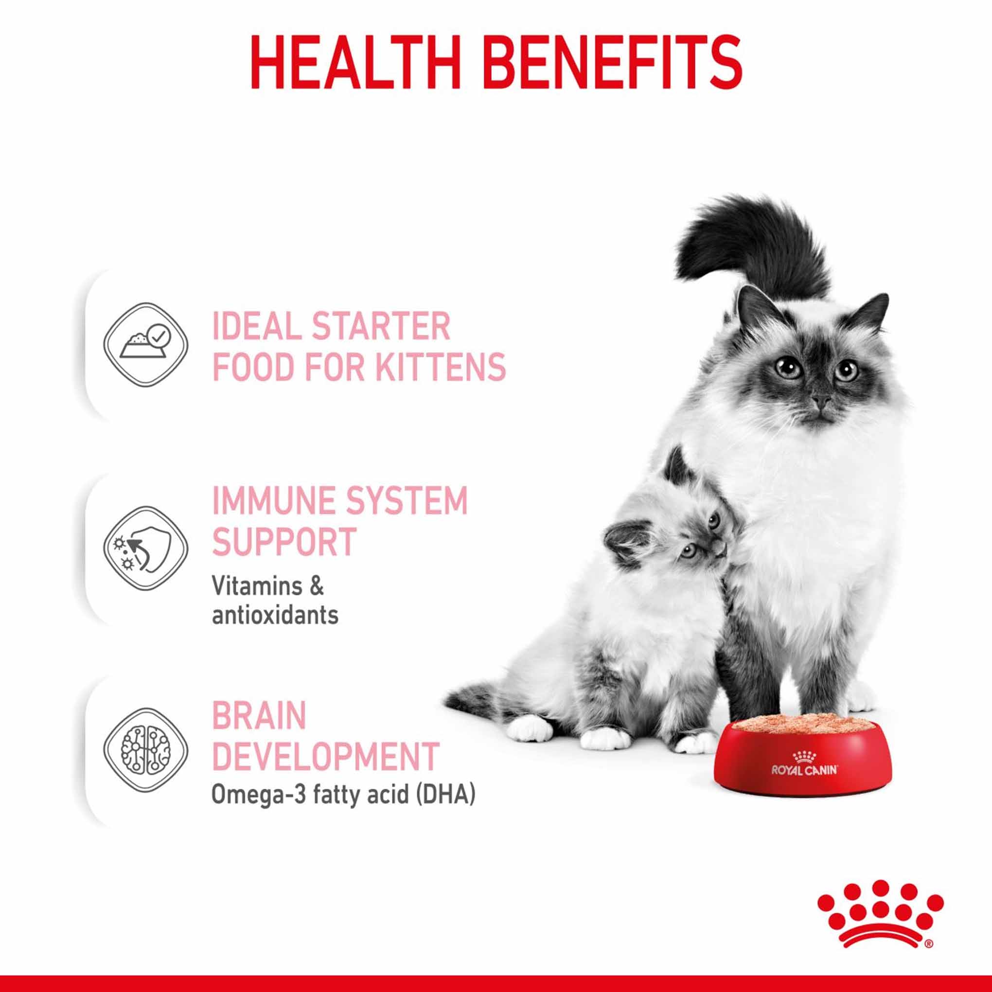 Royal Canin Feline Health Nutrition Mother & Babycat Ultra Soft Mousse Wet Cat Food - 12x195g Cans - Image 4