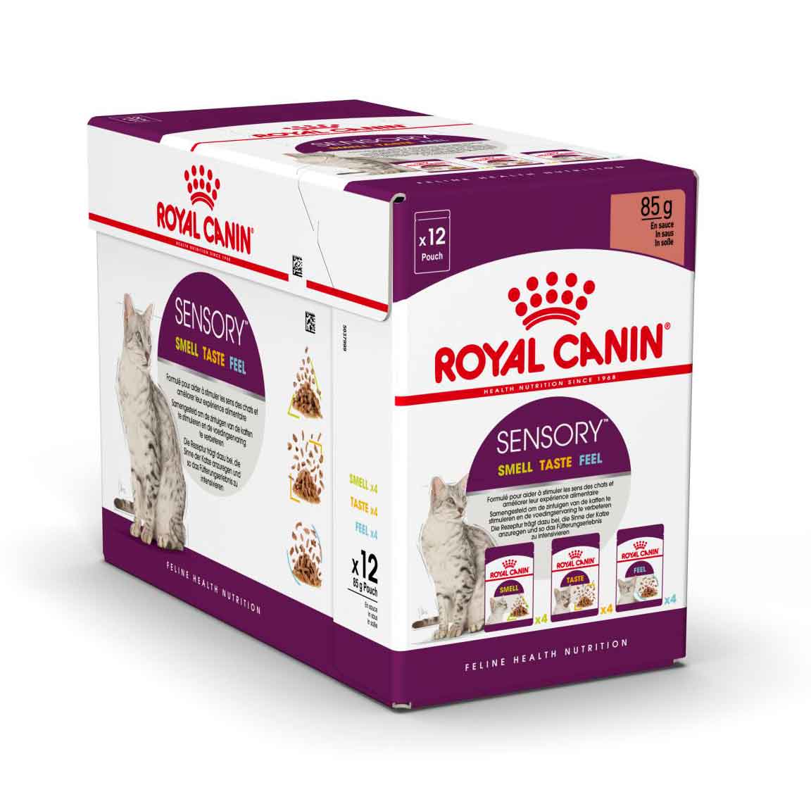 Royal Canin Feline Health Nutrition Sensory Variety Pack in Gravy Wet Cat Food - 12x85g Pouches - Image 2