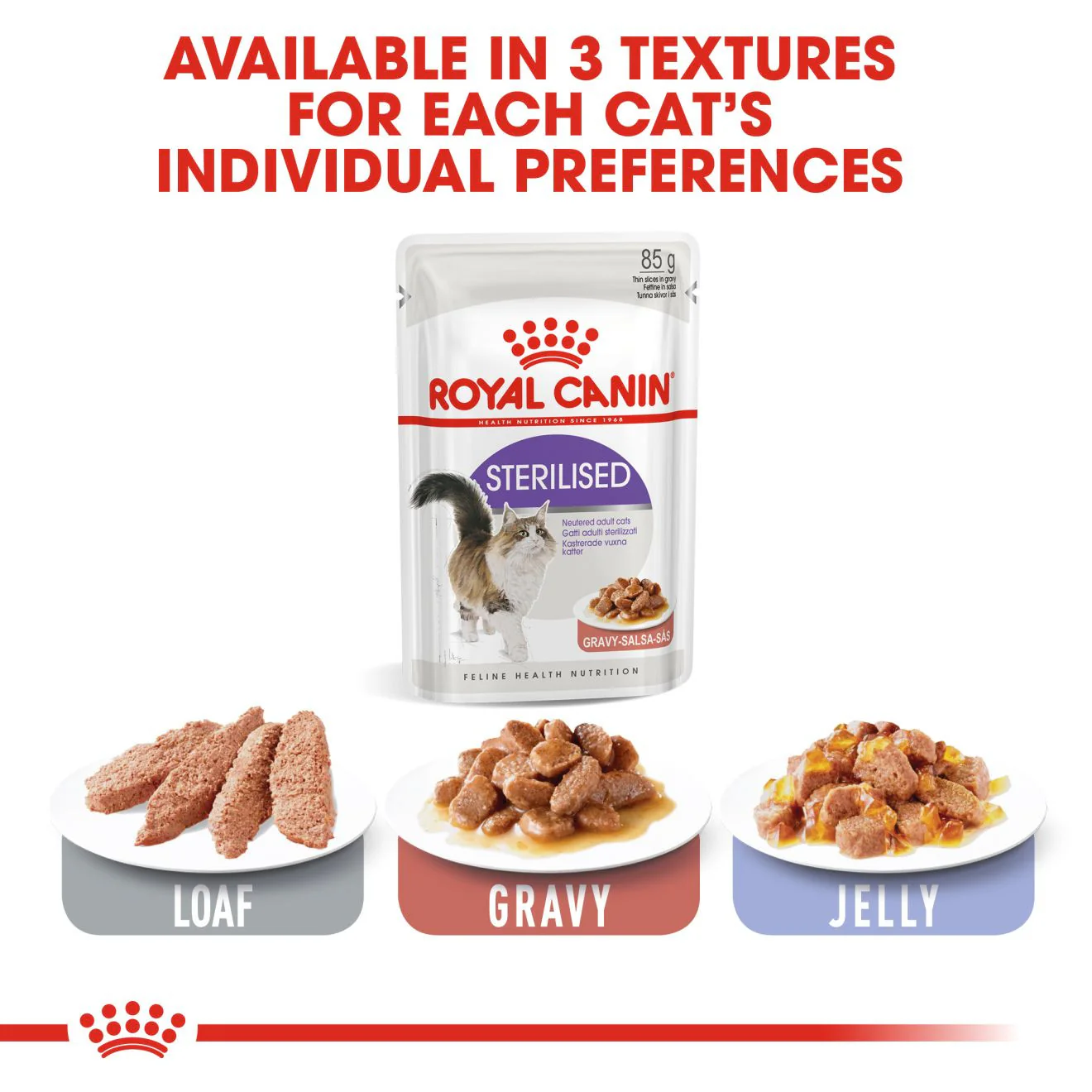Royal Canin Feline Health Nutrition Sterilised Wet in Gravy Adult Cat Food - 12 x 85g Pouch - Image 7