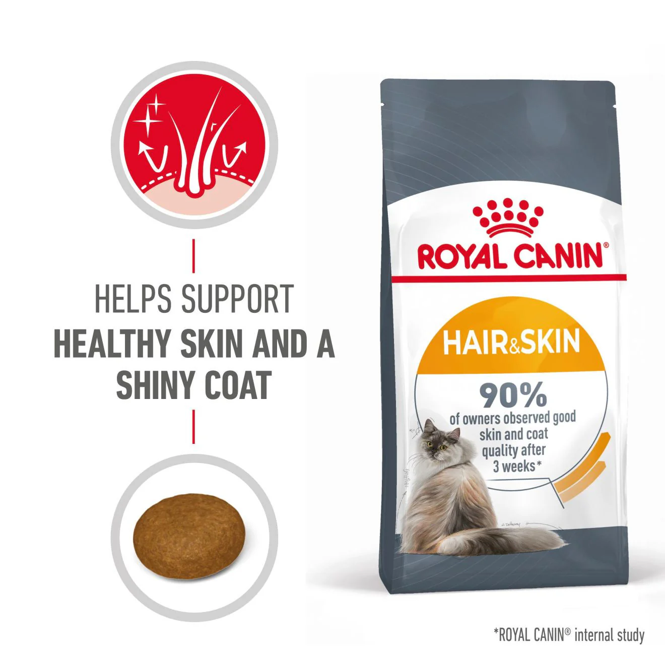 ROYAL CANIN Hair & Skin Care Adult Dry Cat Food - Image 2