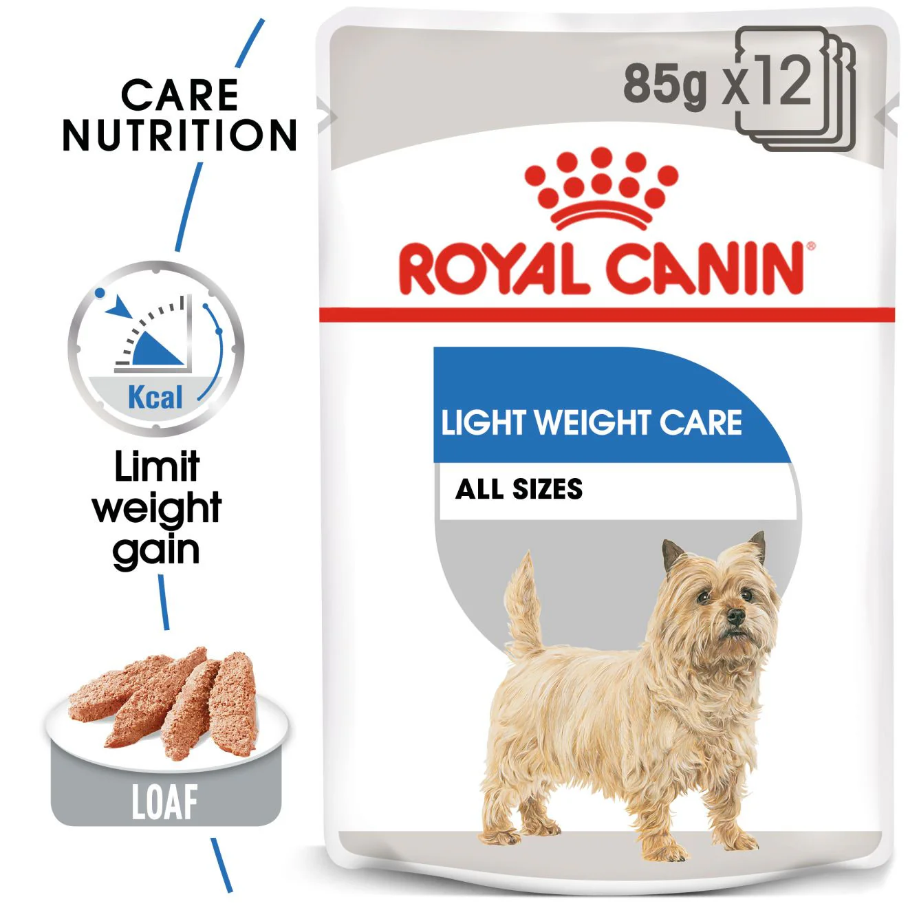 Royal Canin Light Weight Care Adult Wet Dog Food in Loaf - 12x85g Pouches - Image 2
