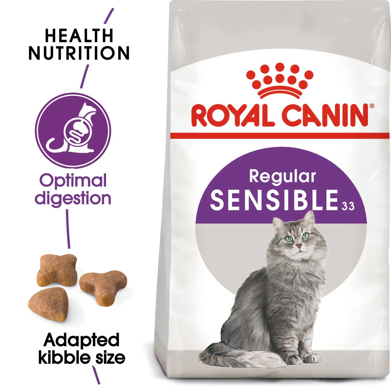 ROYAL CANIN Sensible 33 Dry Adult Cat Food - Image 2