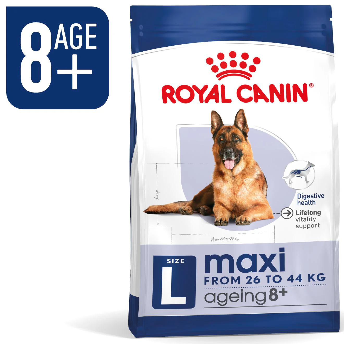 Royal Canin Size Health Nutrition Maxi Ageing 8+ Mature Dry Dog Food - Image 2