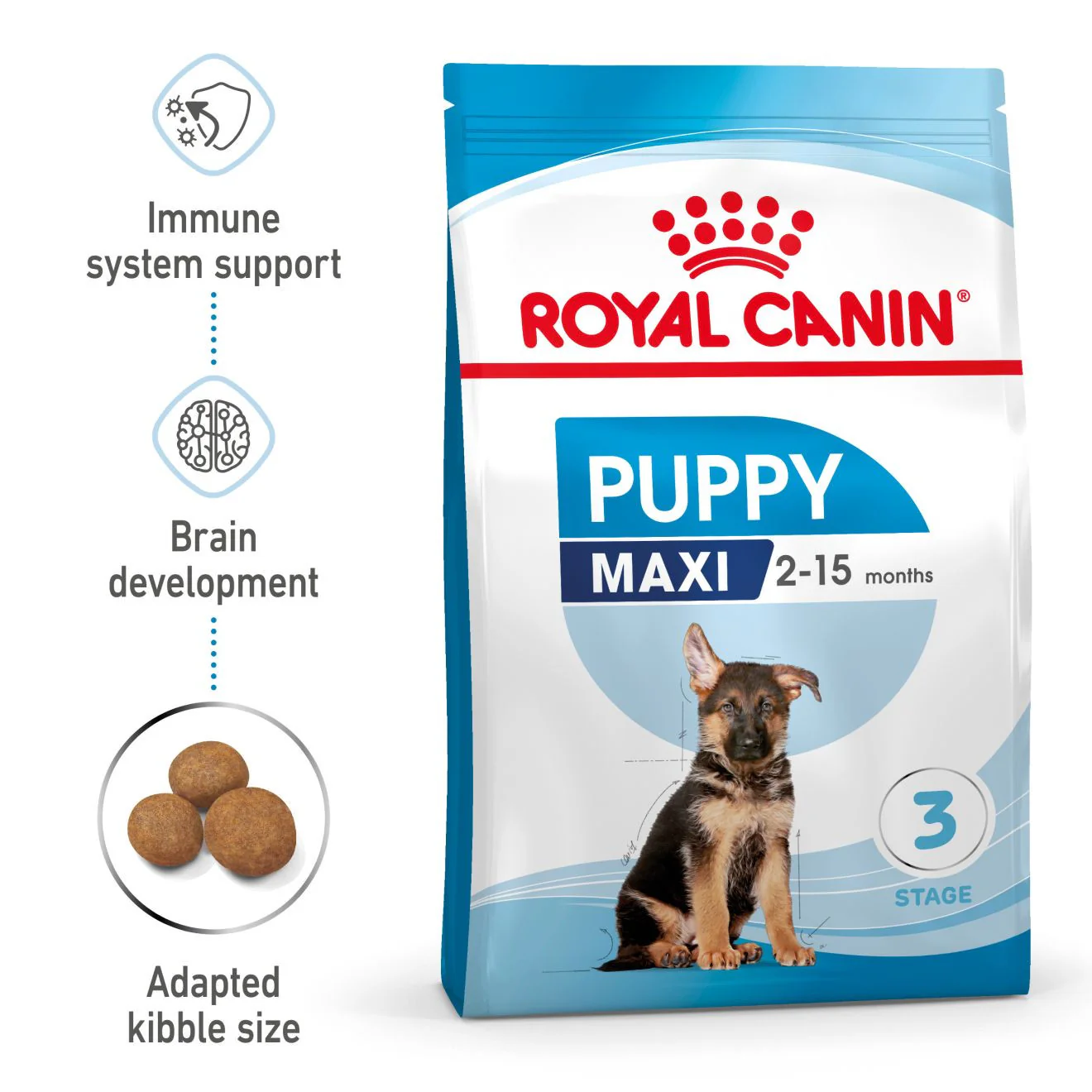 Royal Canin Size Health Nutrition Maxi Puppy Dry Dog Food - Image 2
