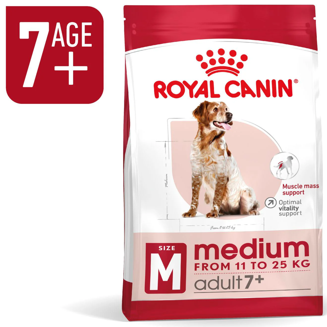 Royal Canin Size Health Nutrition Medium 7+ Mature Dry Dog Food - Image 2