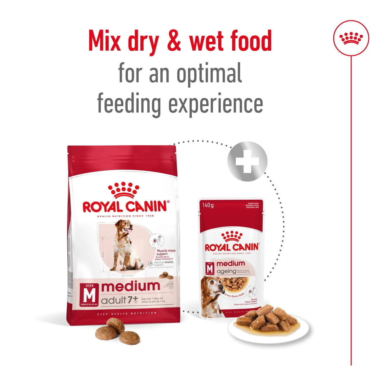Royal Canin Size Health Nutrition Medium 7+ Mature Dry Dog Food - Image 6