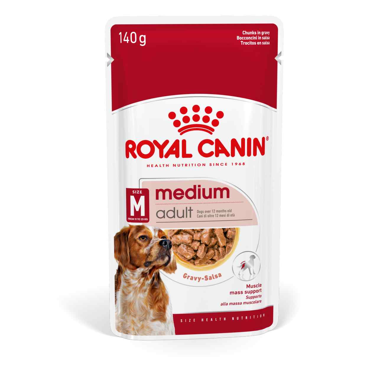 Royal Canin Size Health Nutrition Medium Adult Wet Dog Food in Gravy - 10x140g Pouches - Image 2