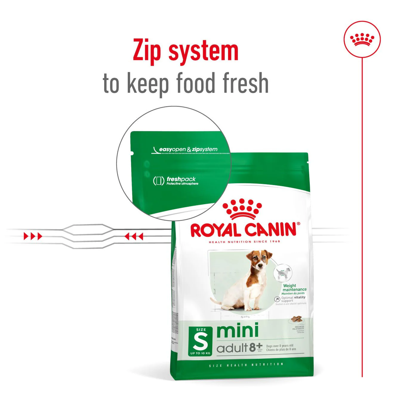 Royal Canin Size Health Nutrition Mini 8+ Mature Dry Dog Food - Image 8