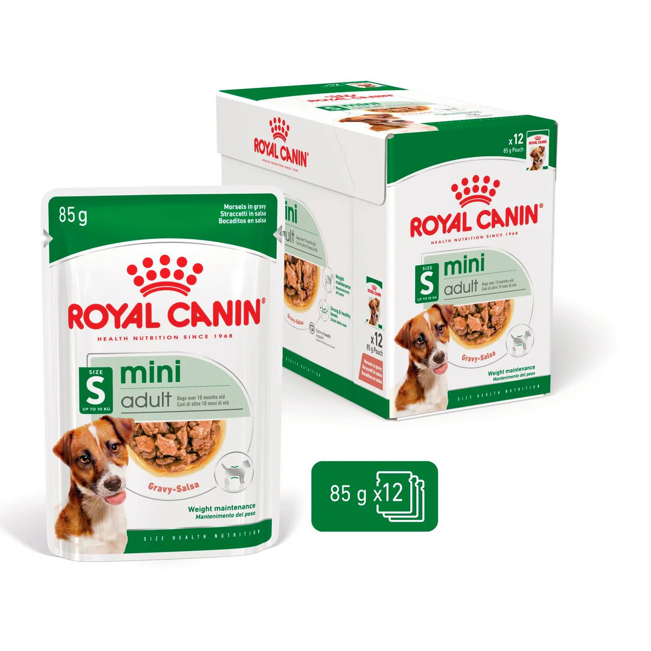 Royal Canin Size Health Nutrition Mini Adult Wet Dog Food in Gravy - 12x85g Pouches - Image 8