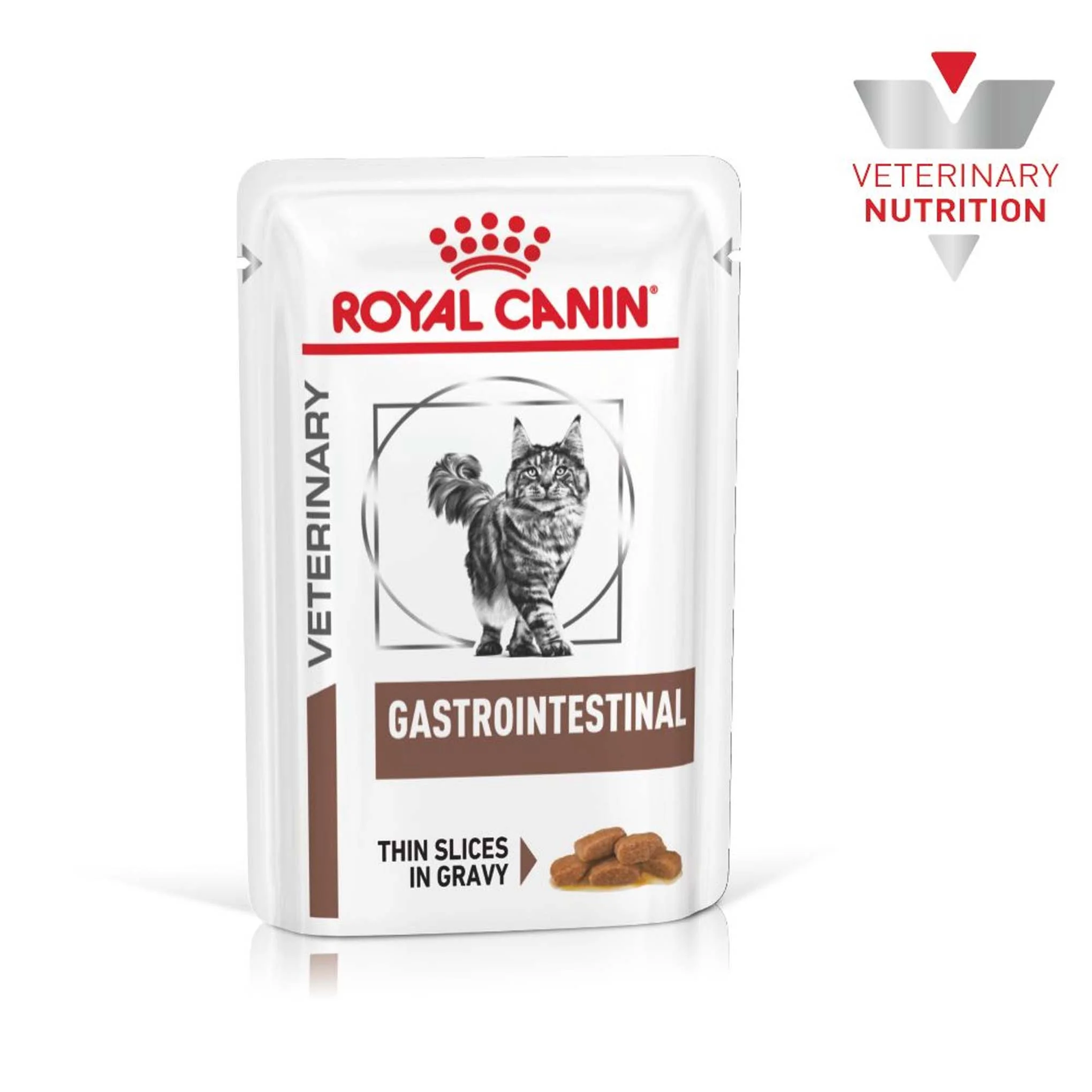 Royal Canin Veterinary Health Gastrointestinal Adult Wet Cat Food in Gravy - 12x85g Pouches - Image 2