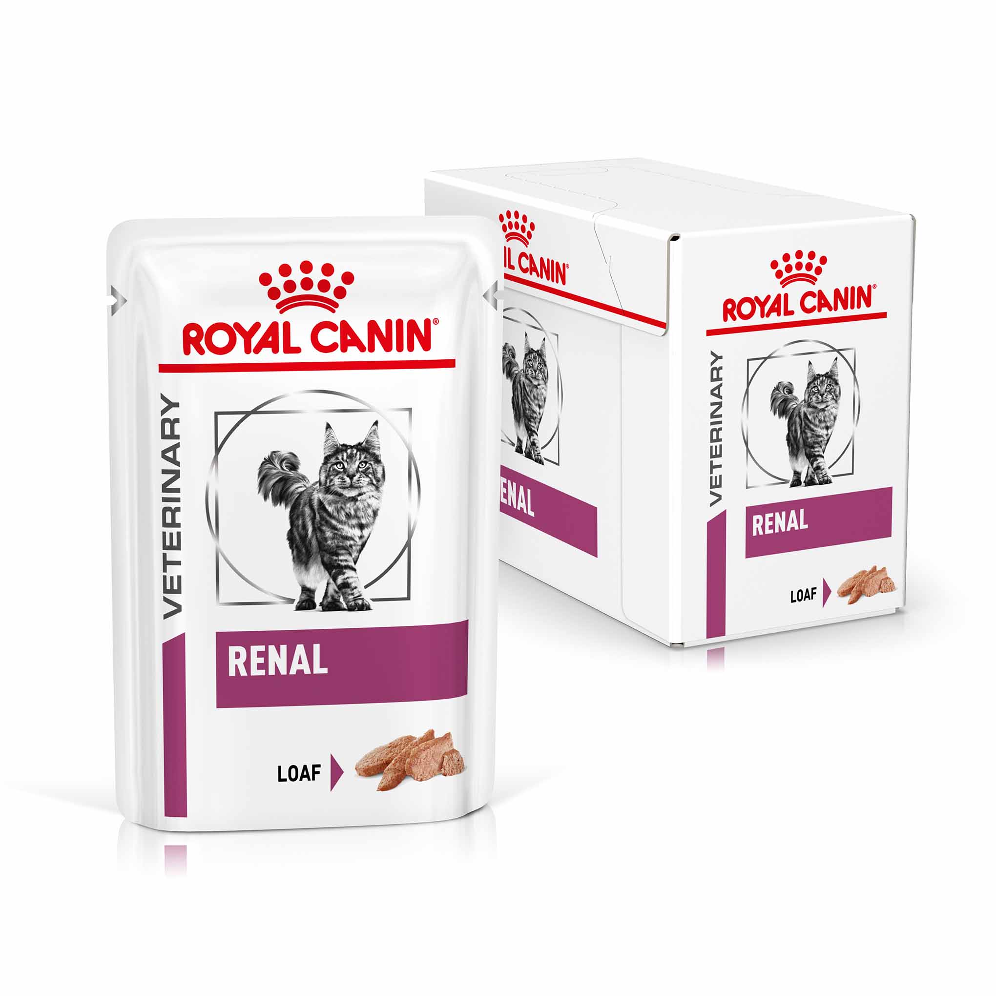 ROYAL CANIN Veterinary Renal Adult Wet Cat Food - 48x85g Pouches - Image 2