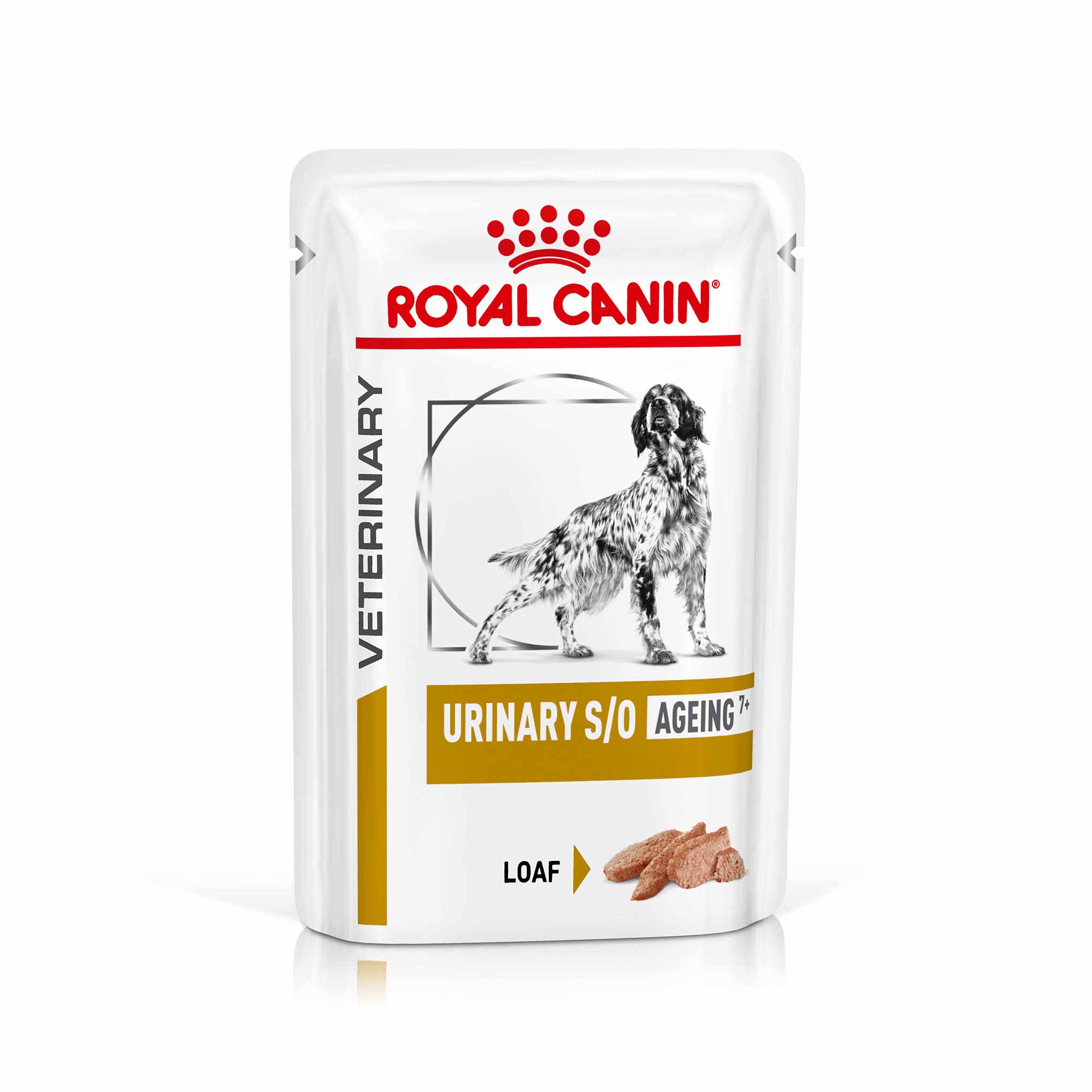 ROYAL CANIN Veterinary Urinary S/O Ageing 7+ Loaf Wet Dog Food - 48x85g Pouches