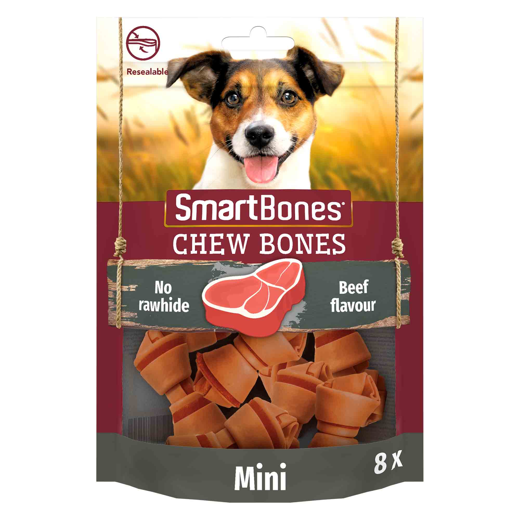SmartBones Mini Bones - Beef - 8 Bones