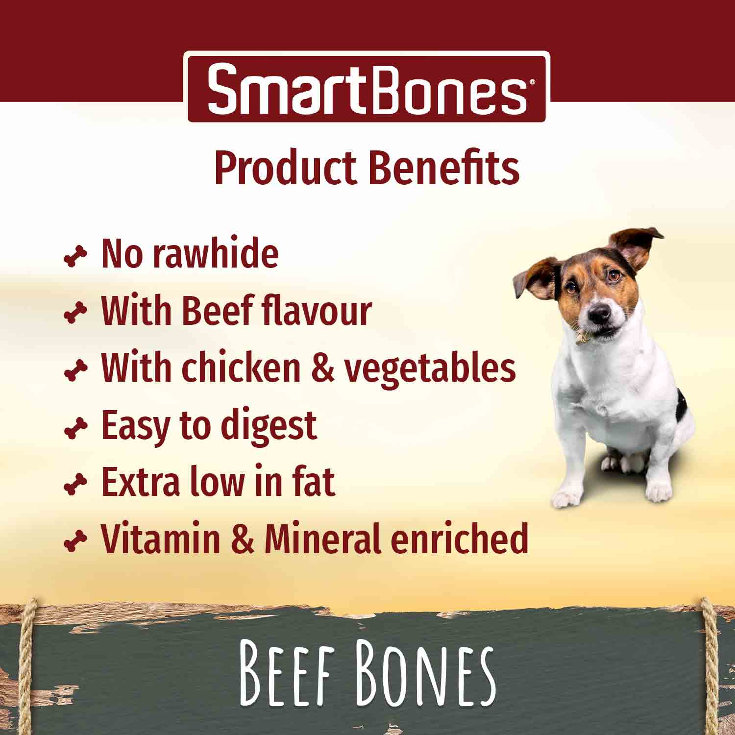 SmartBones Mini Bones - Beef - 8 Bones - Image 7