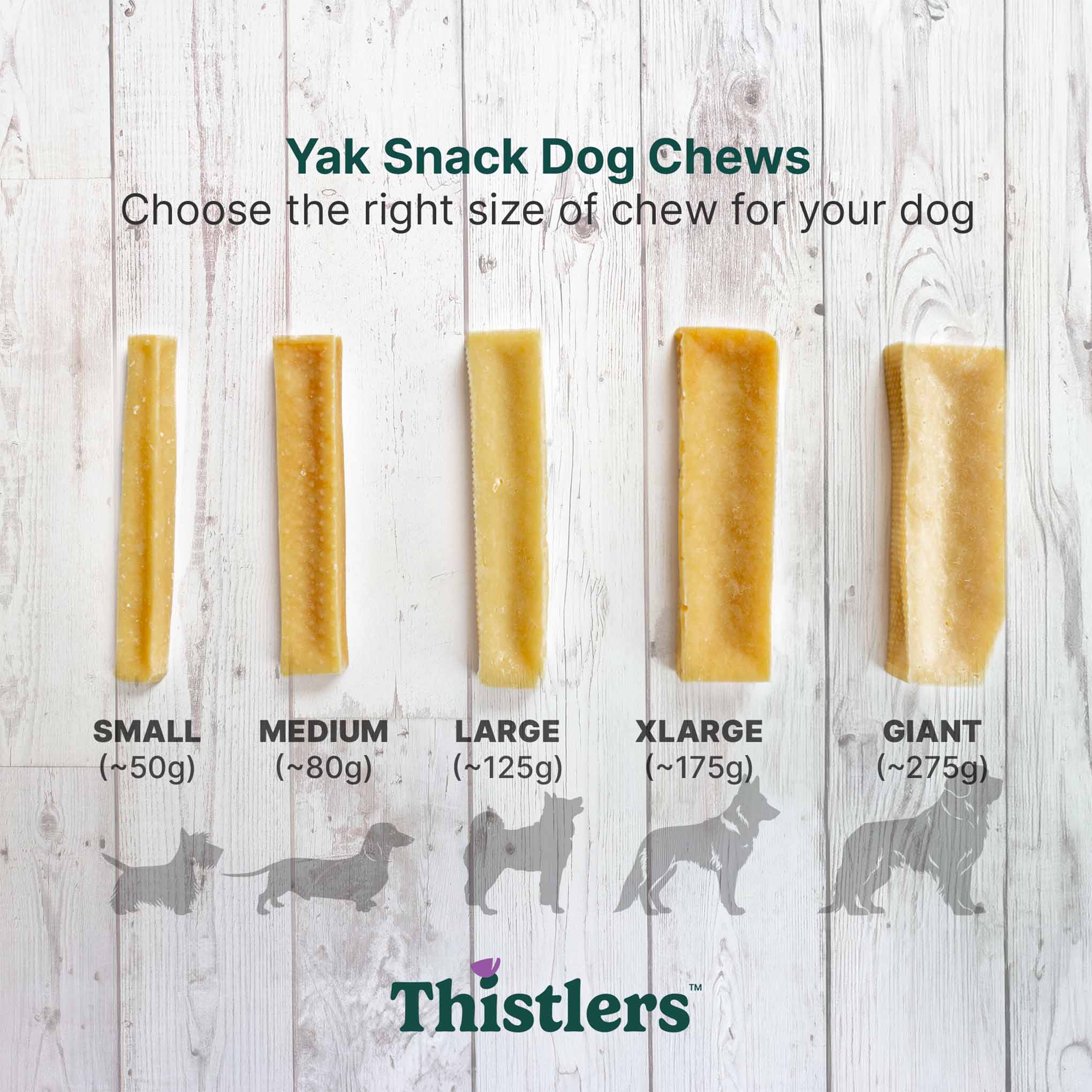 Thistlers Natural Yak Snack Dog Chew - Medium - Image 3