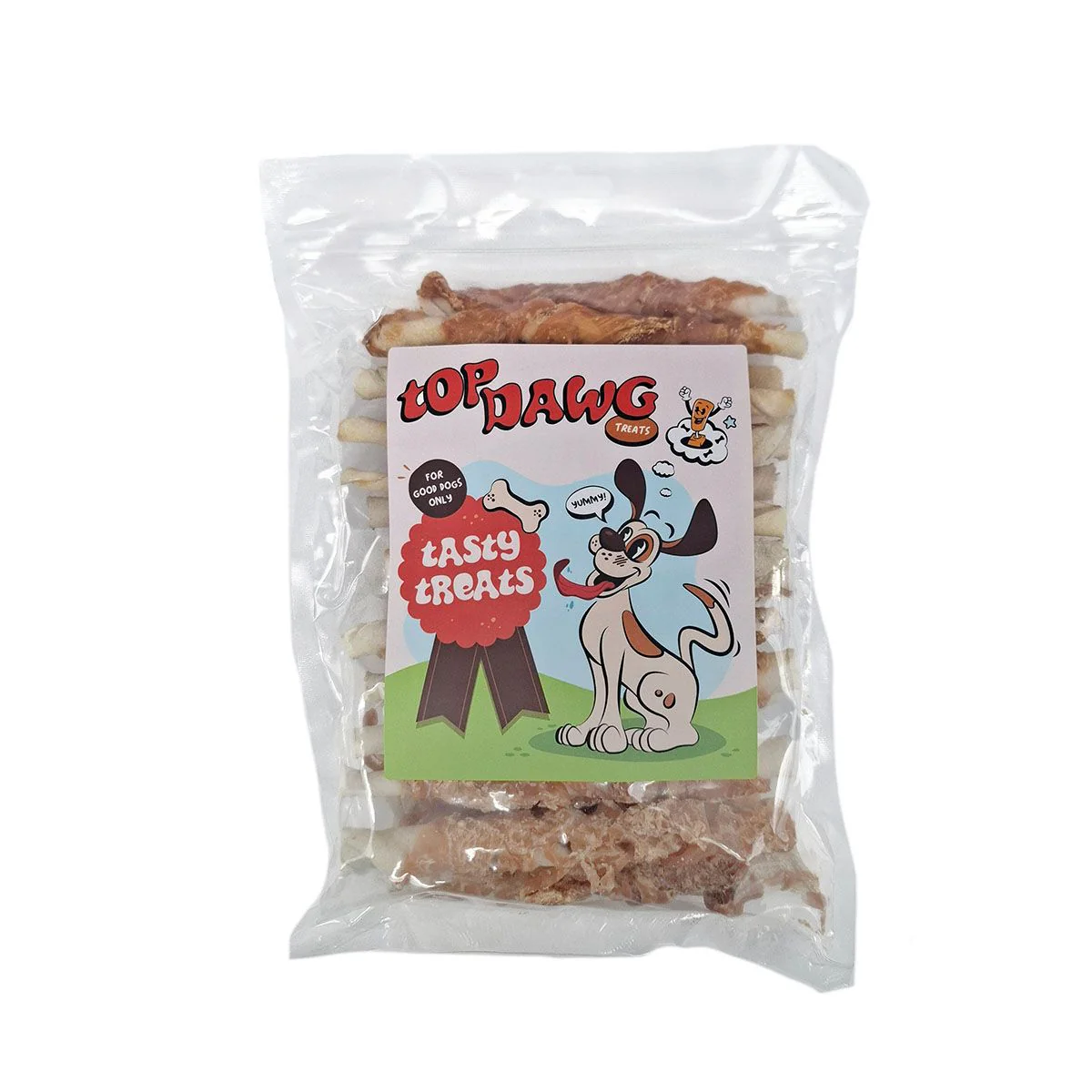Top Dawg Chicken Chewy Twists Dog Treats - 350g