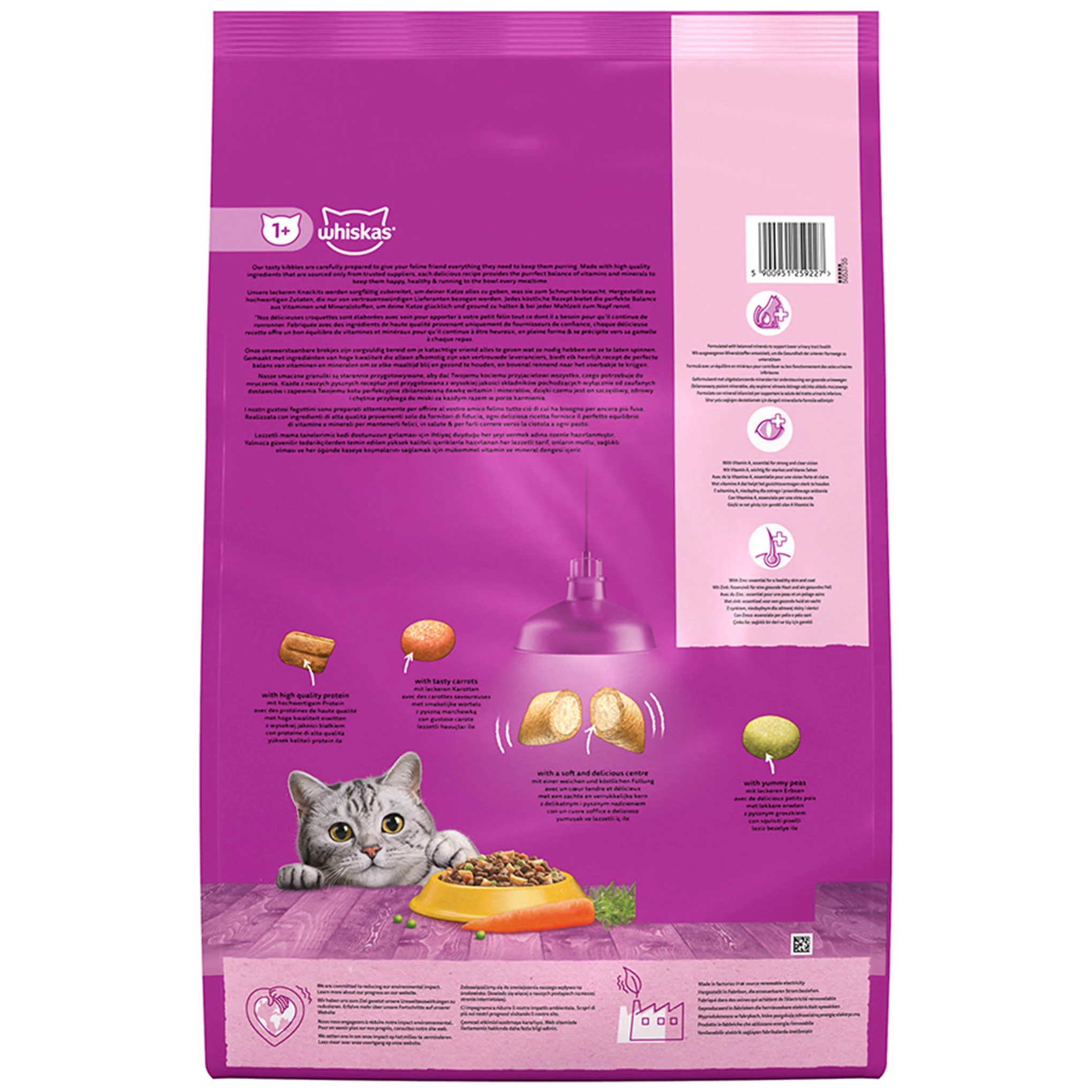 WHISKAS 1+ Adult Dry Cat Food - Chicken - Image 2