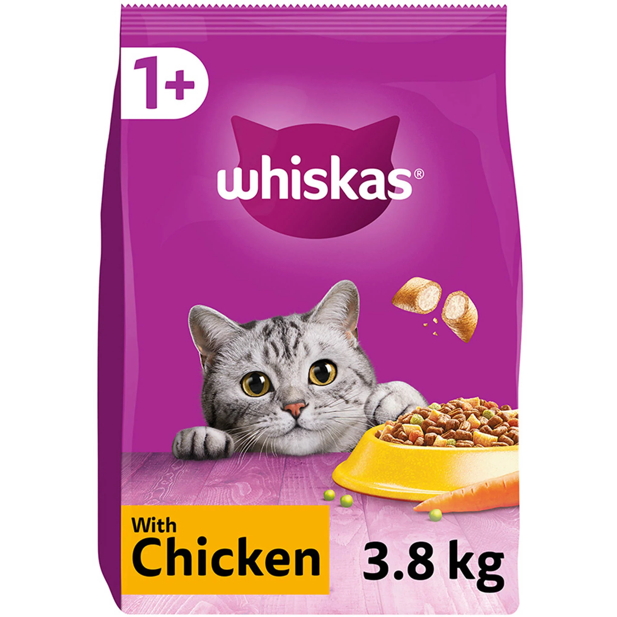 WHISKAS 1+ Adult Dry Cat Food - Chicken - Image 5