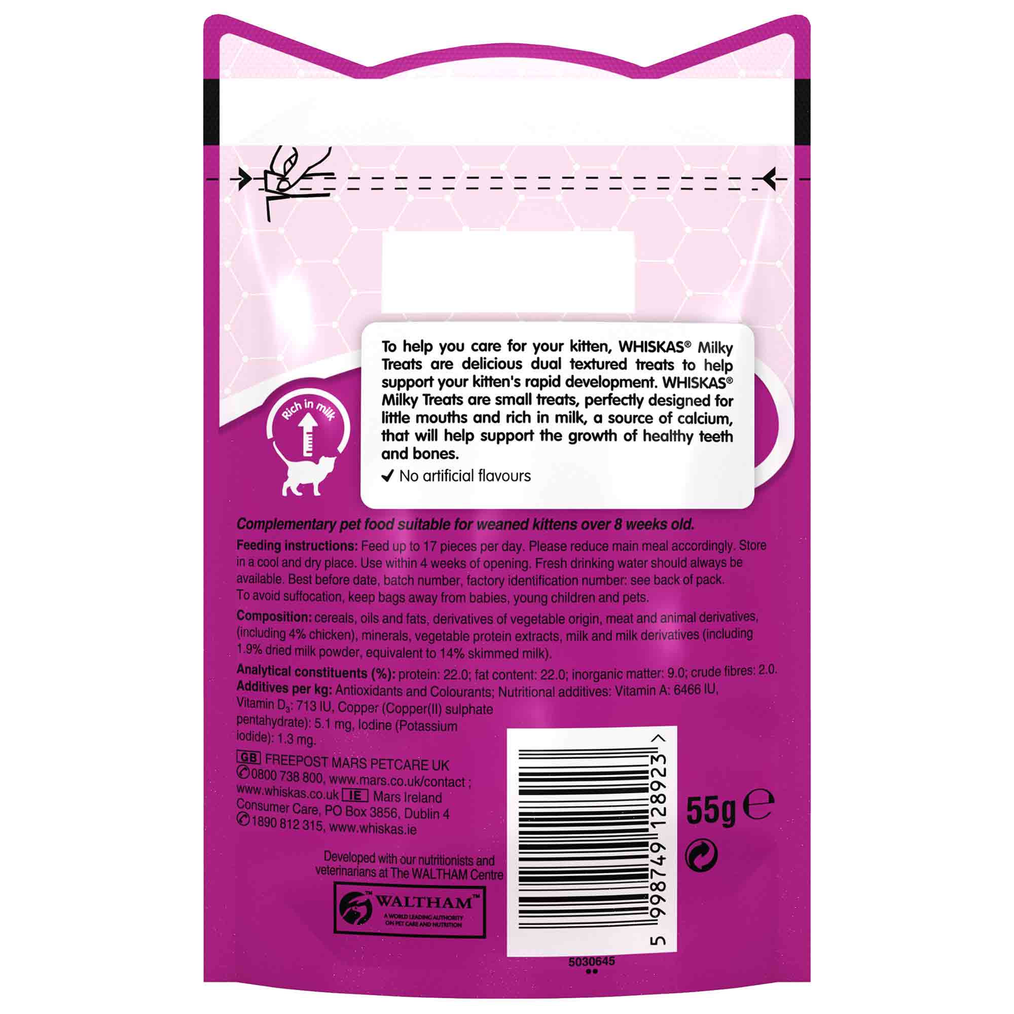 Whiskas Milky Kitten Treats - 50g - Image 3